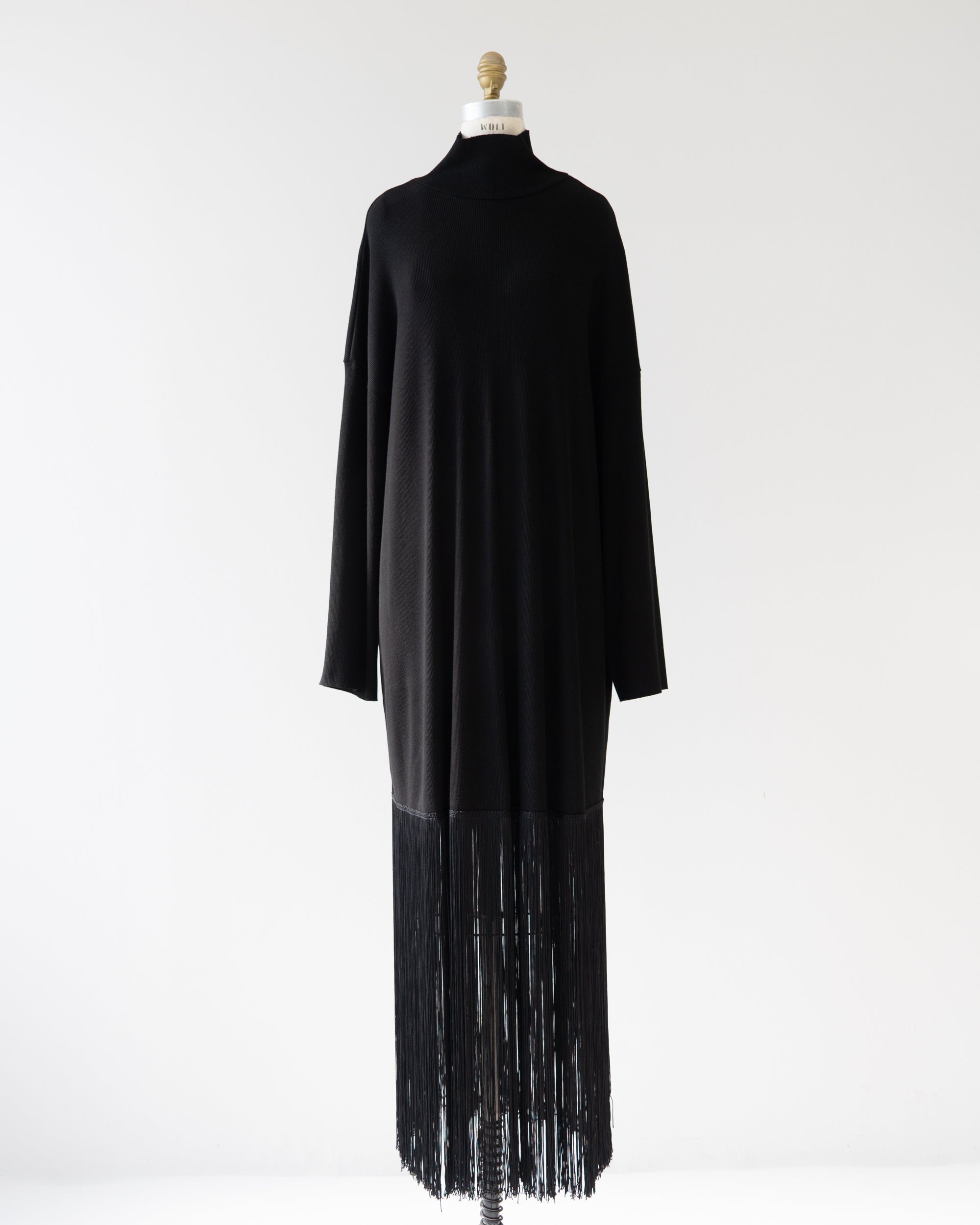 〈BALENCIAGA by Demna Gvasalia〉Fringe-Hem Dress
