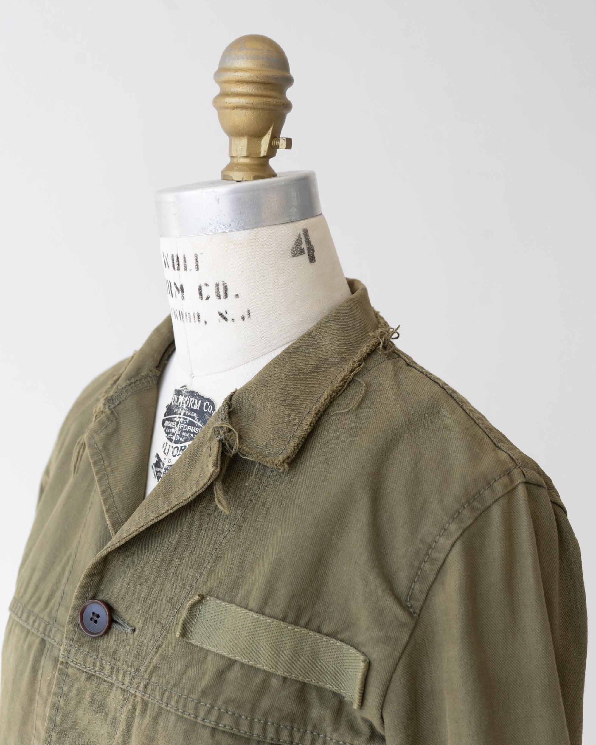 〈tricot COMME des GARCONS〉Cut-off Military Jacket