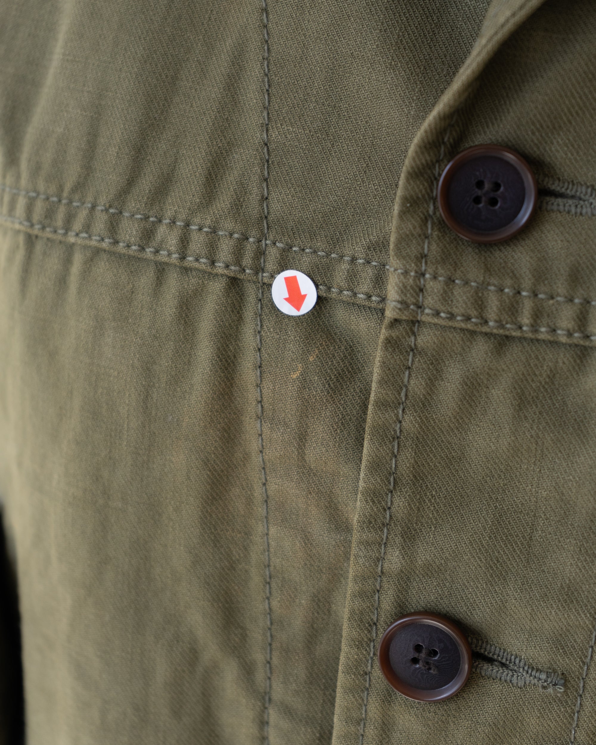 〈tricot COMME des GARCONS〉Cut-off Military Jacket
