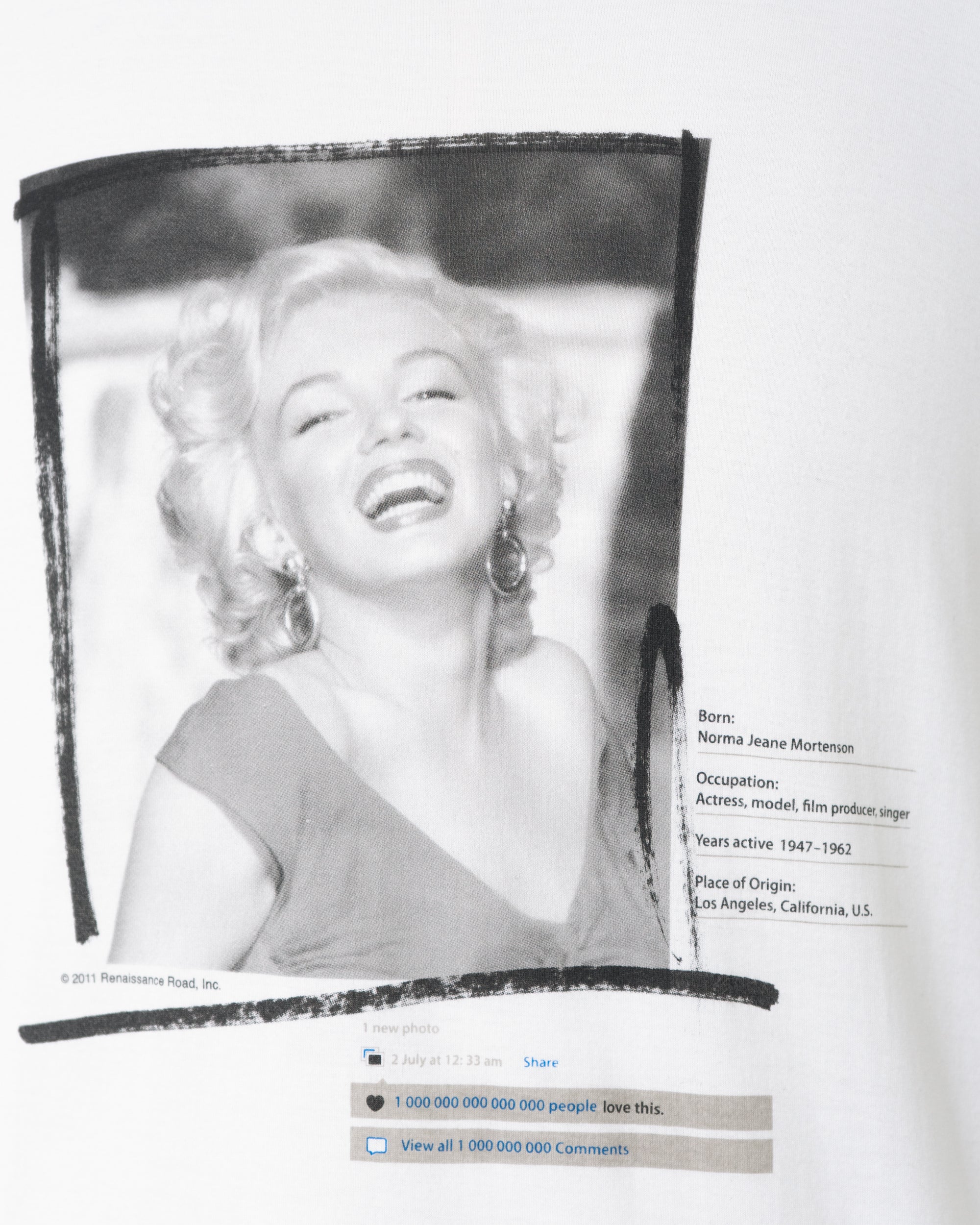 〈DOLCE&GABBANA〉Marilyn Monroe Long T-shirt