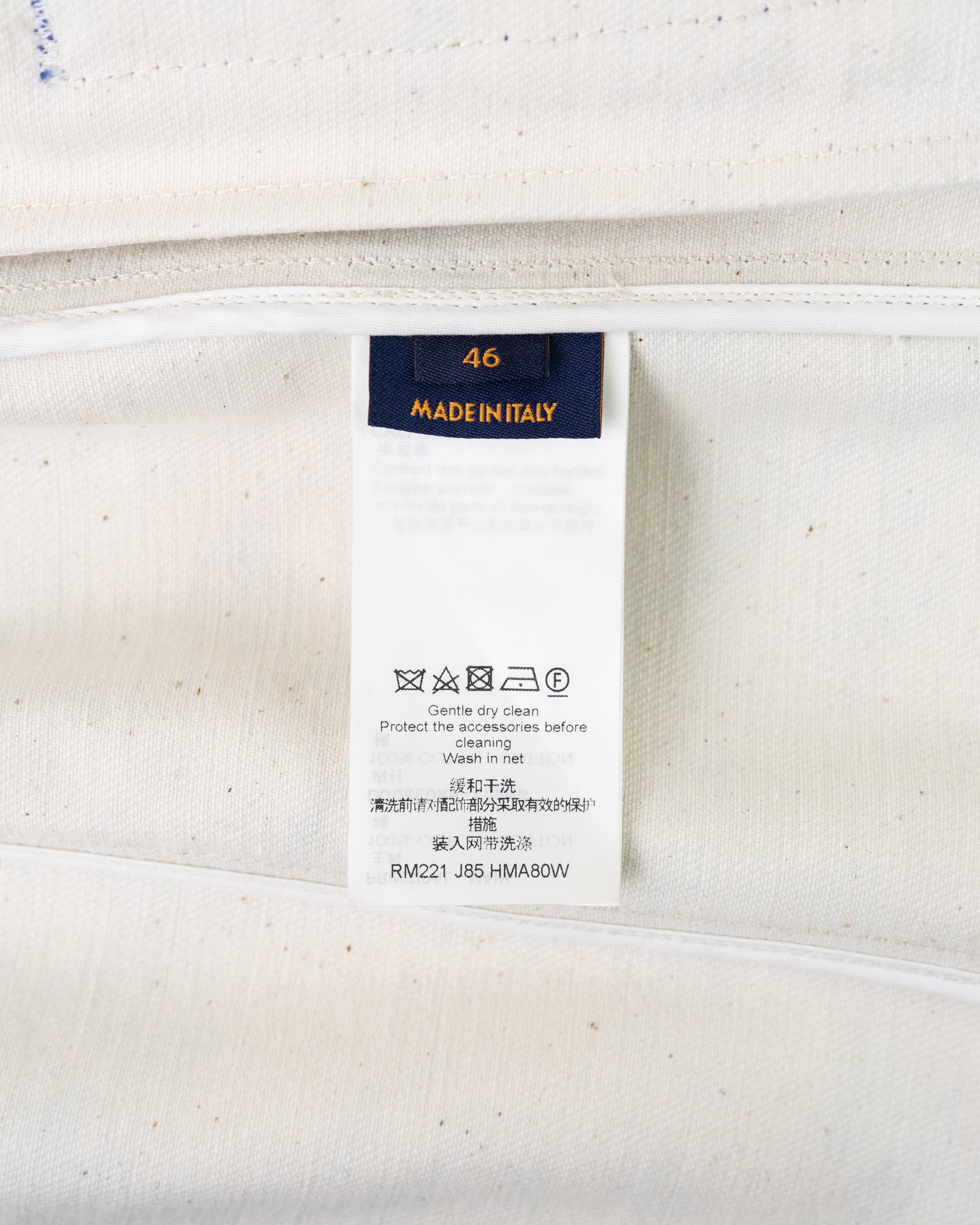 〈LOUIS VUITTON by Virgil Abloh〉All-over print denim jacket RM221 J85 HMA80W