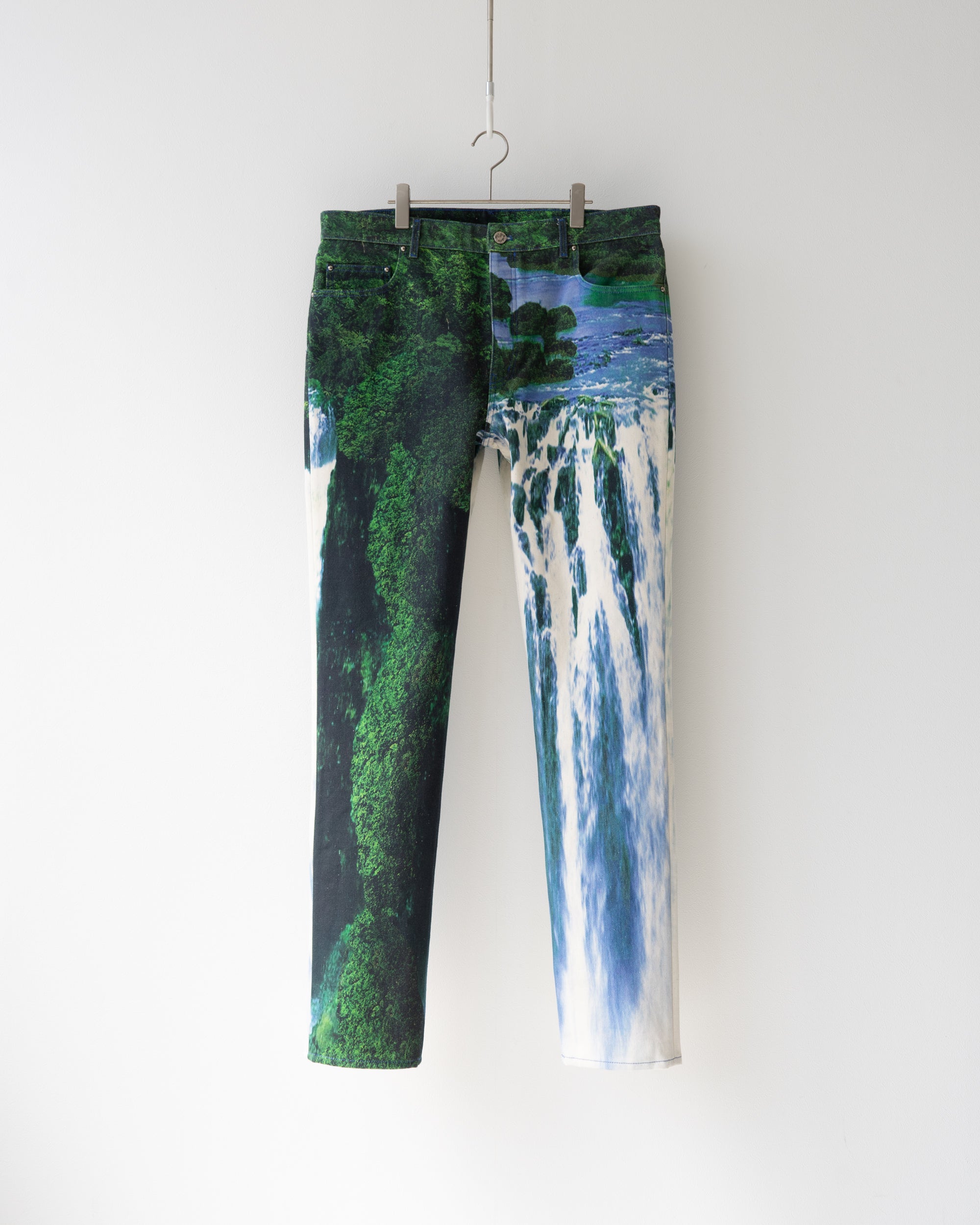 〈LOUIS VUITTON by Virgil Abloh〉Patterned Denim Pants RM221 J85 HMD72W