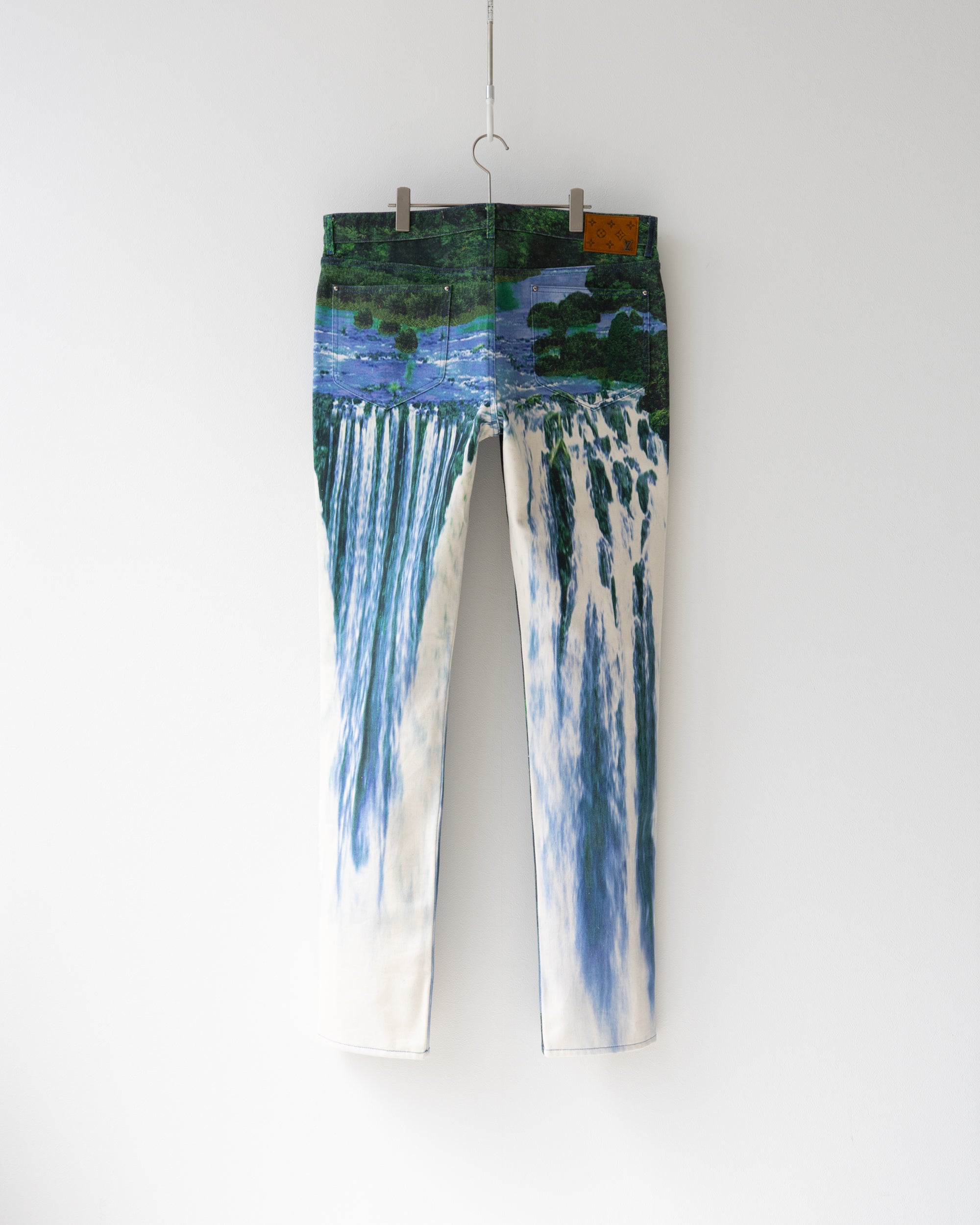 〈LOUIS VUITTON by Virgil Abloh〉Patterned Denim Pants RM221 J85 HMD72W