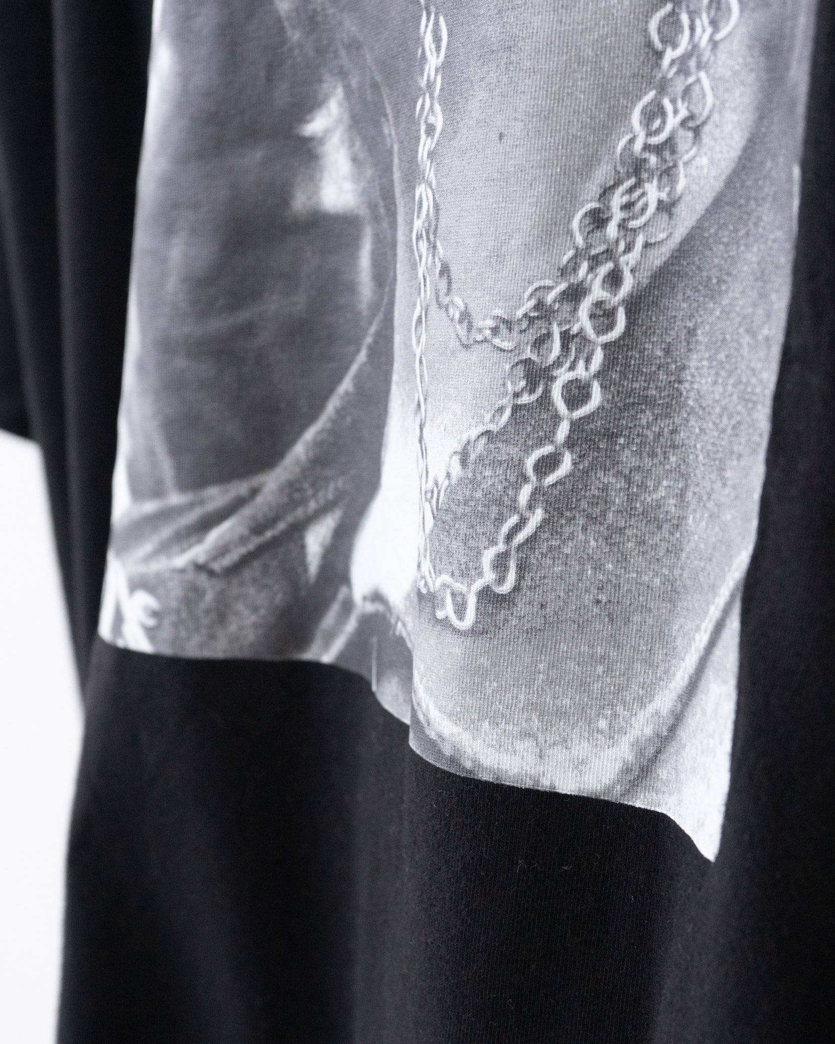〈RAF SIMONS〉CROPPED T-SHIRT WITH CUT OUTS T-shirt 2019SS