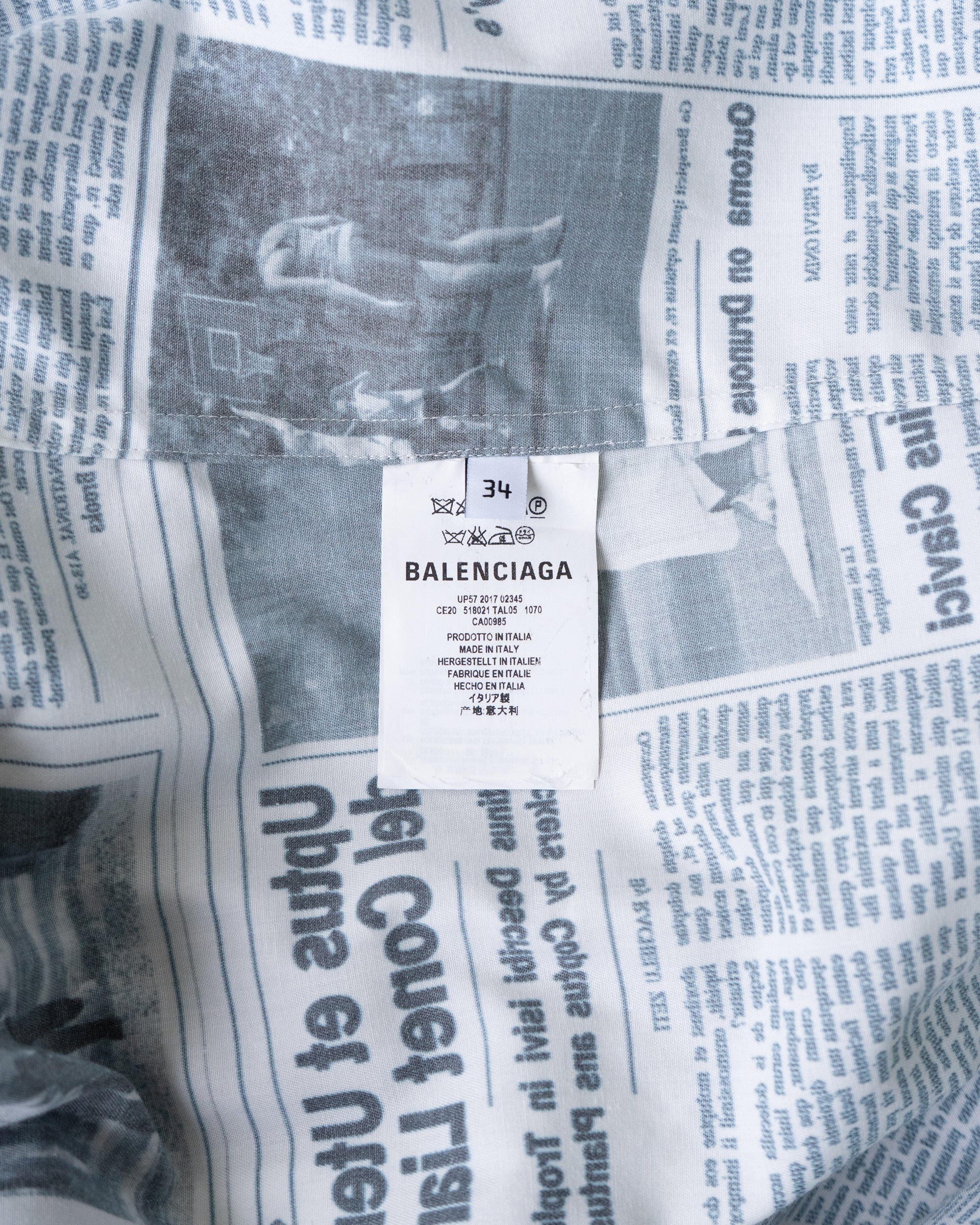 〈BALENCIAGA by Demna Gvasalia〉Docking Shirt T-shirt