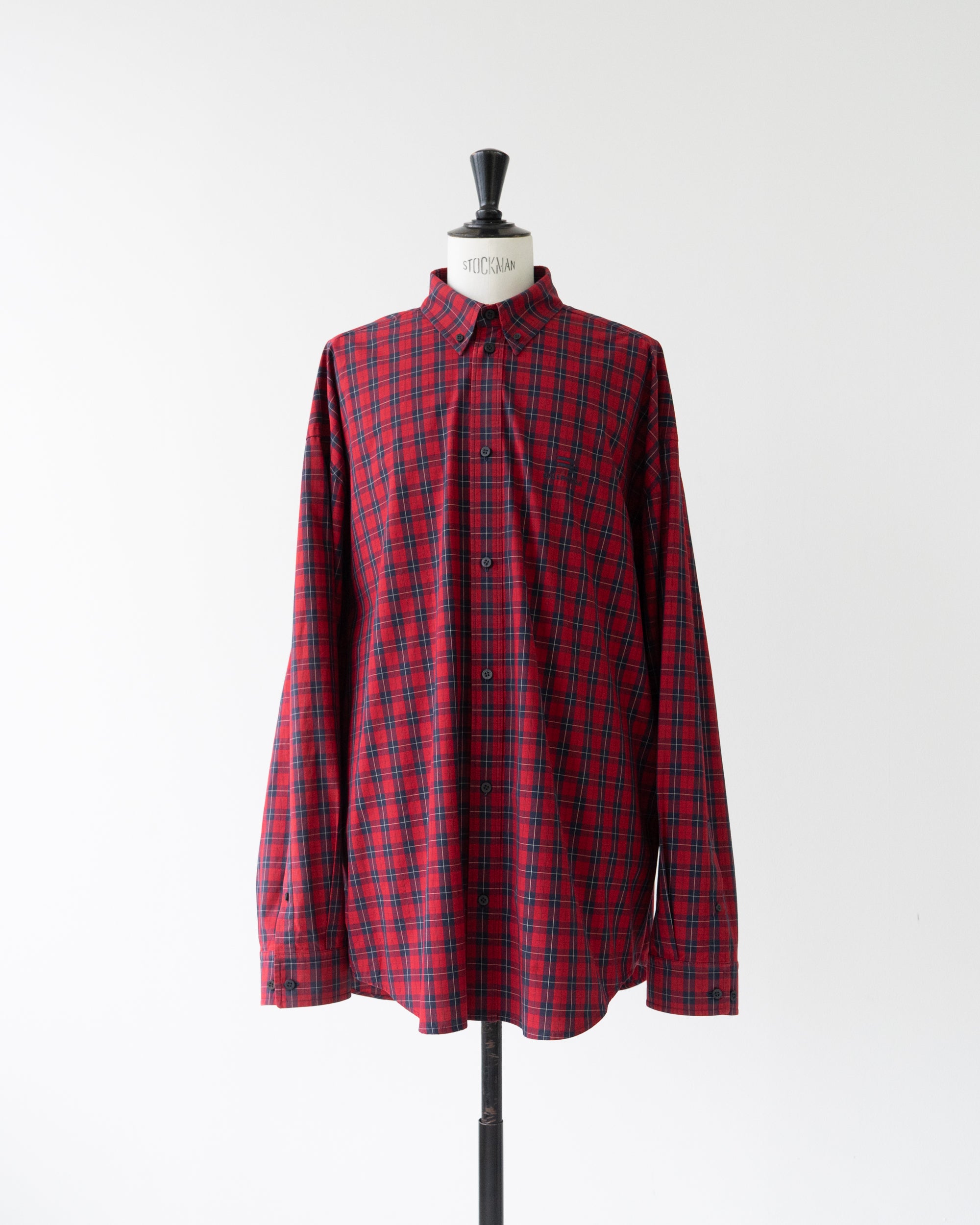 〈BALENCIAGA by Demna Gvasalia〉Oversized Plaid Shirt