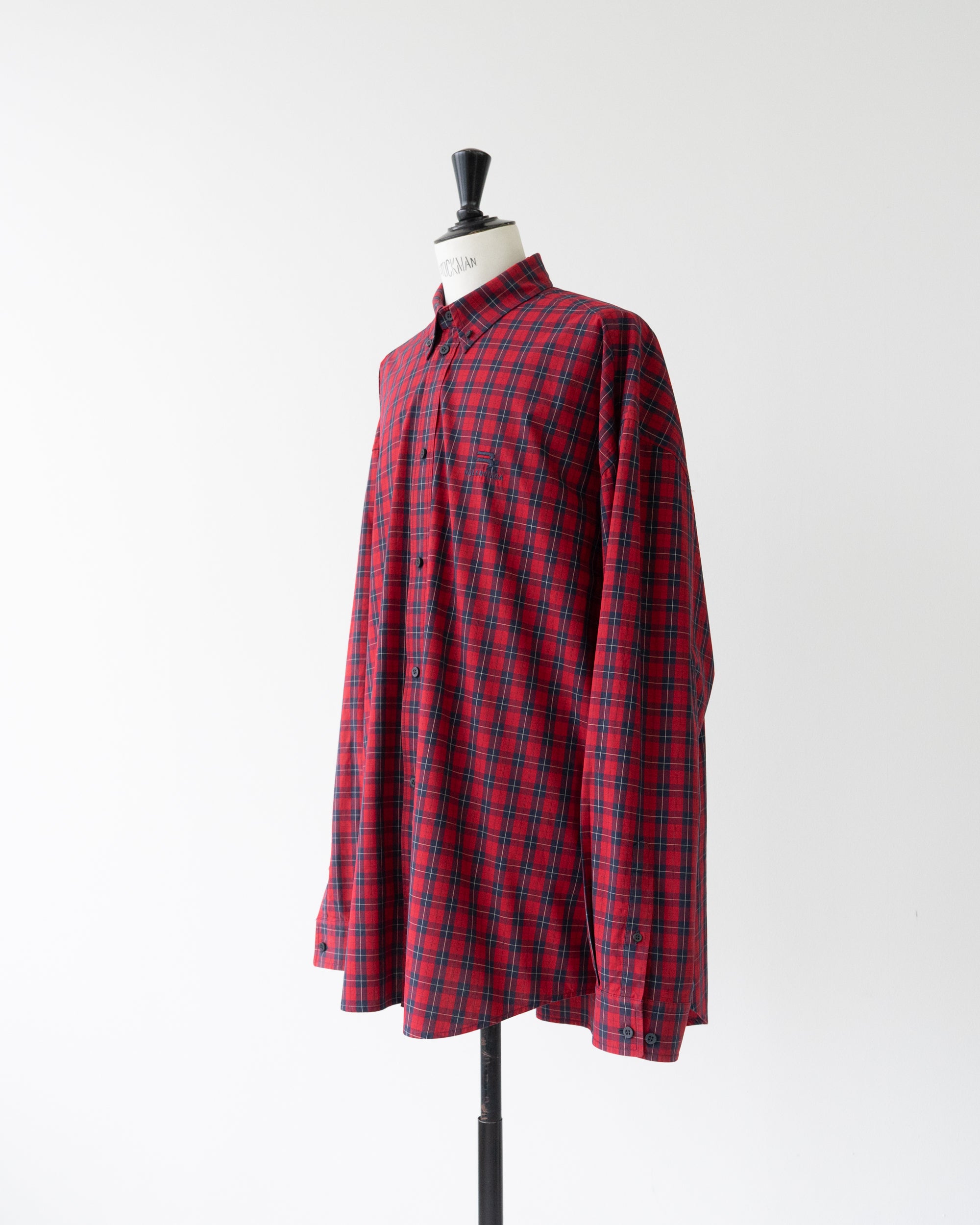 〈BALENCIAGA by Demna Gvasalia〉Oversized Plaid Shirt