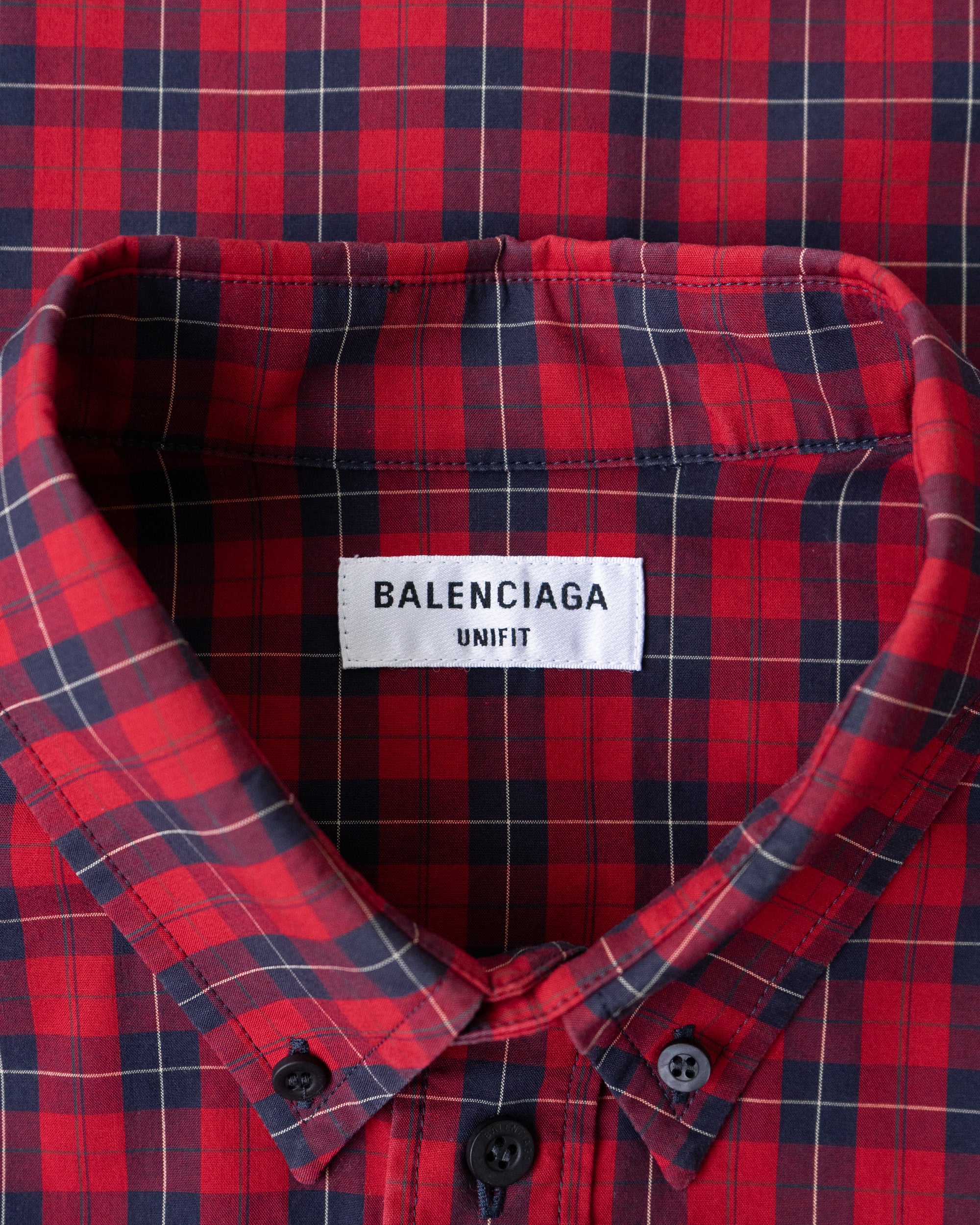 〈BALENCIAGA by Demna Gvasalia〉Oversized Plaid Shirt