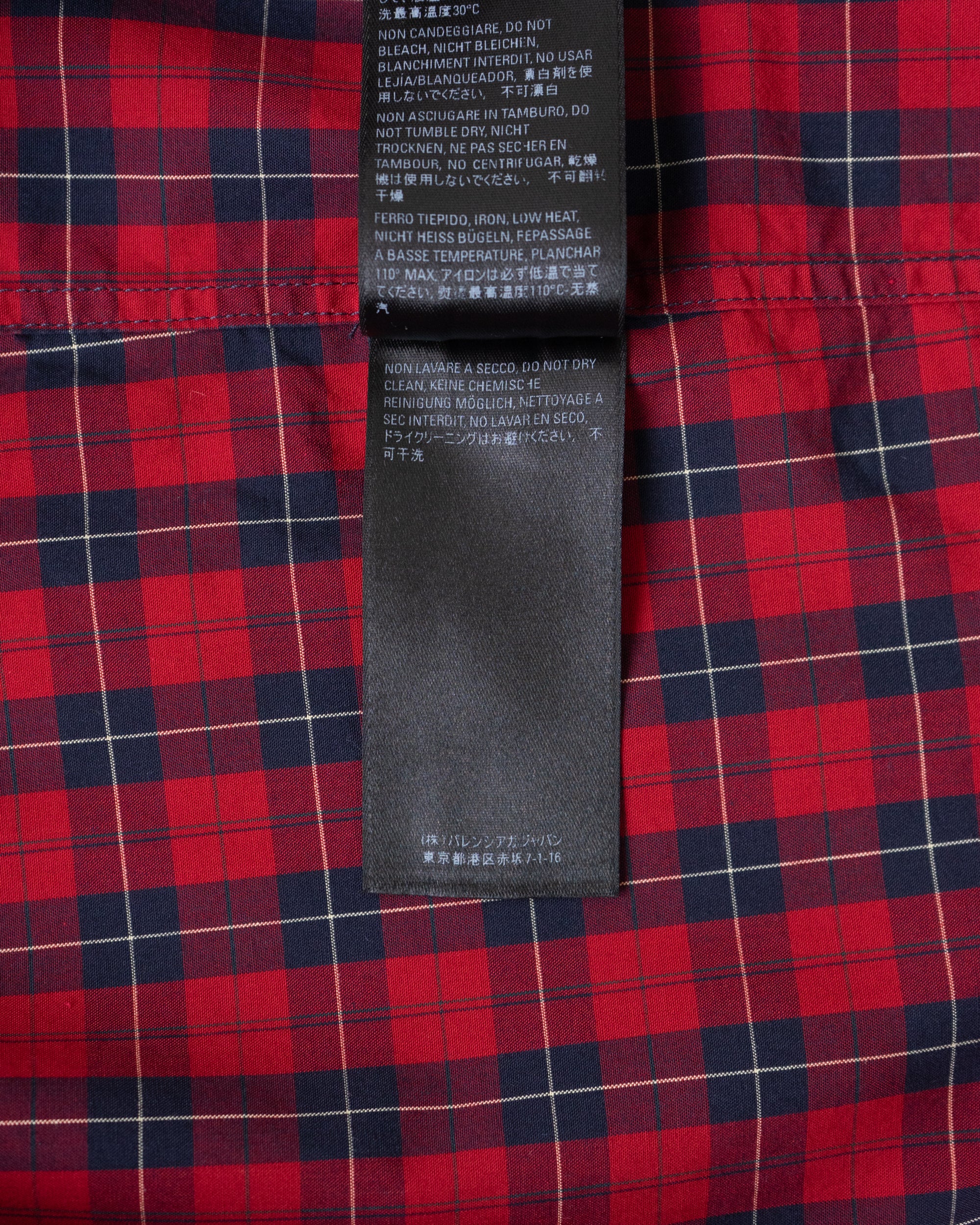 〈BALENCIAGA by Demna Gvasalia〉Oversized Plaid Shirt