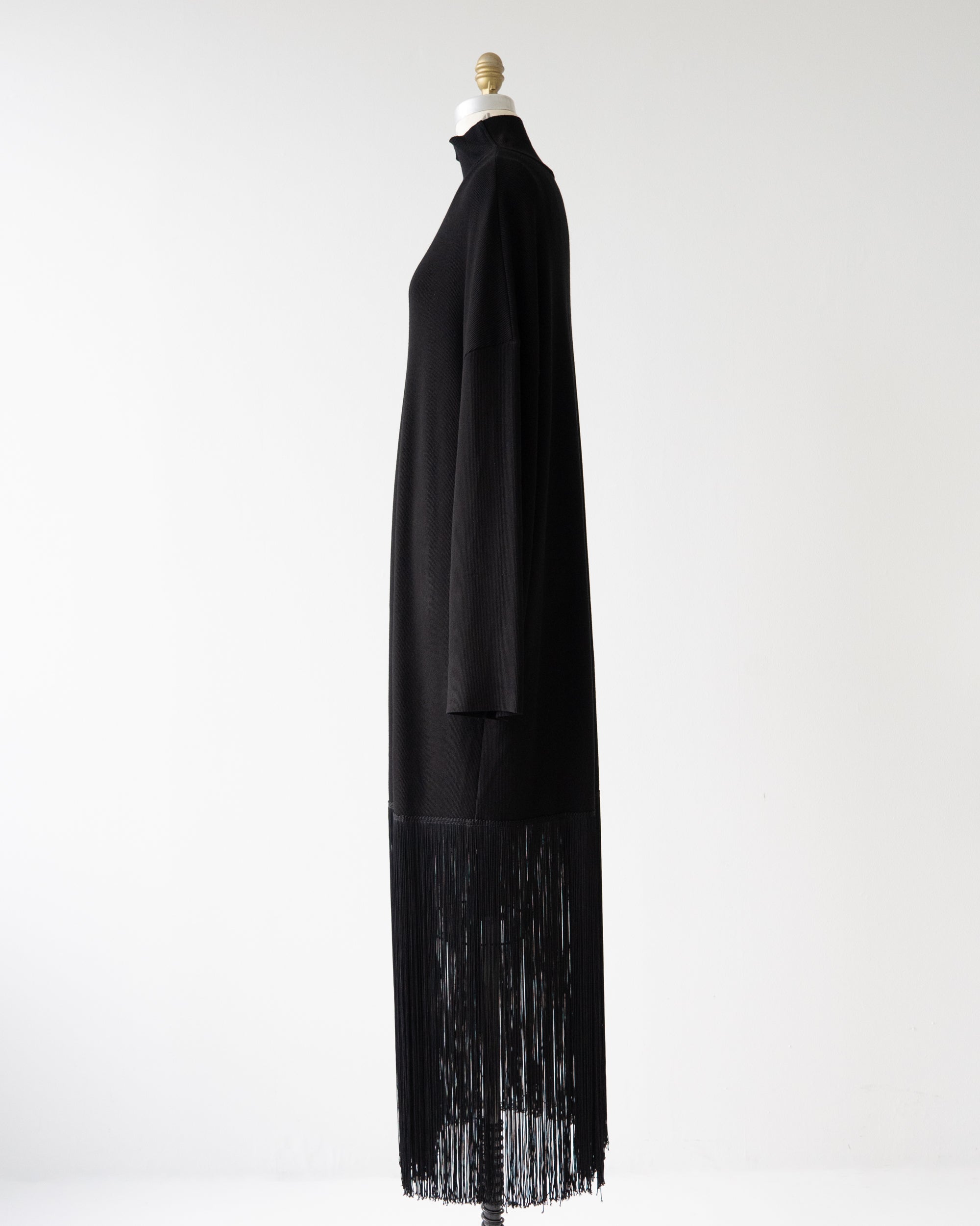〈BALENCIAGA by Demna Gvasalia〉Fringe-Hem Dress