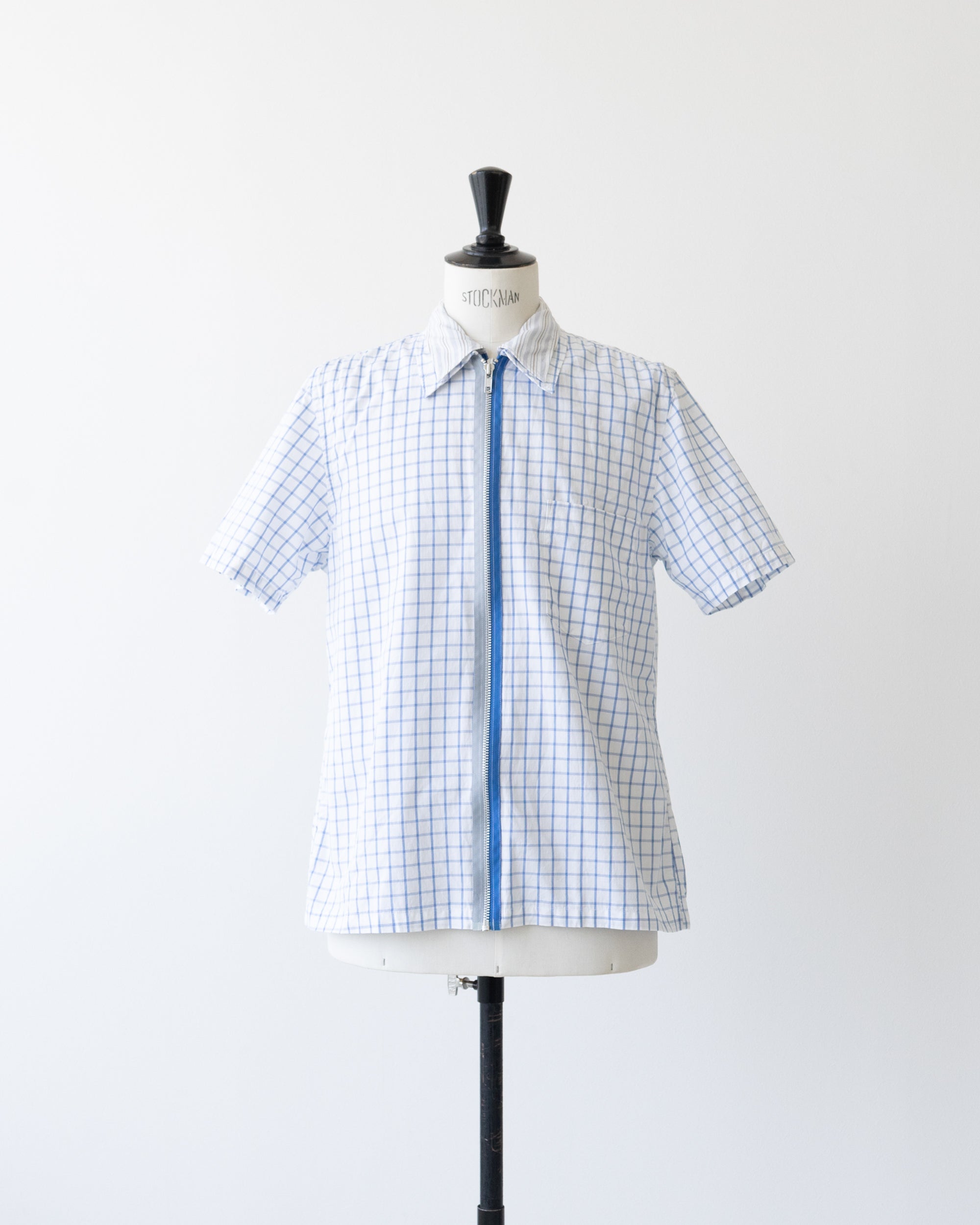 〈COMME des GARCONS SHIRT〉Short Sleeved Zip Shirt