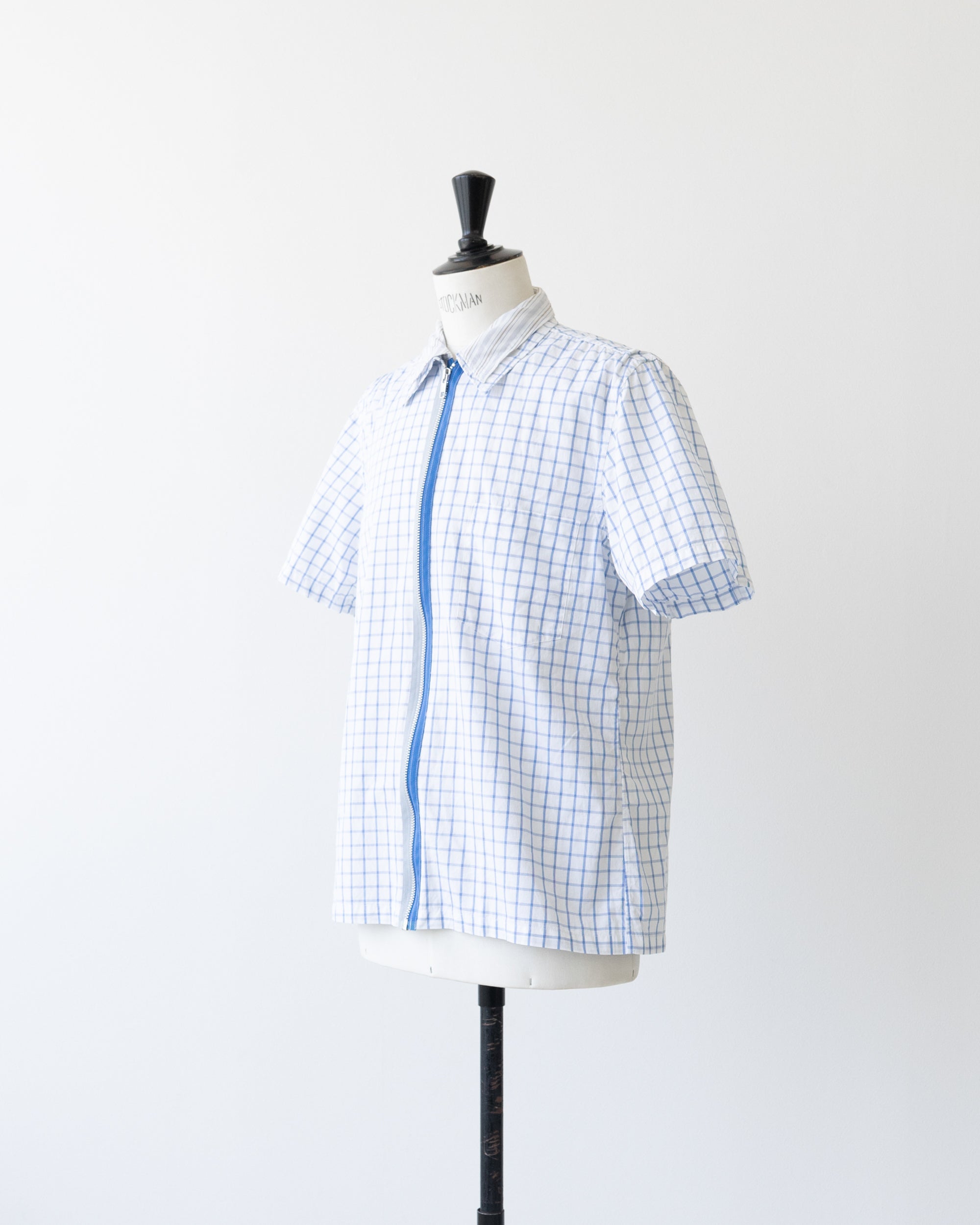 〈COMME des GARCONS SHIRT〉Short Sleeved Zip Shirt