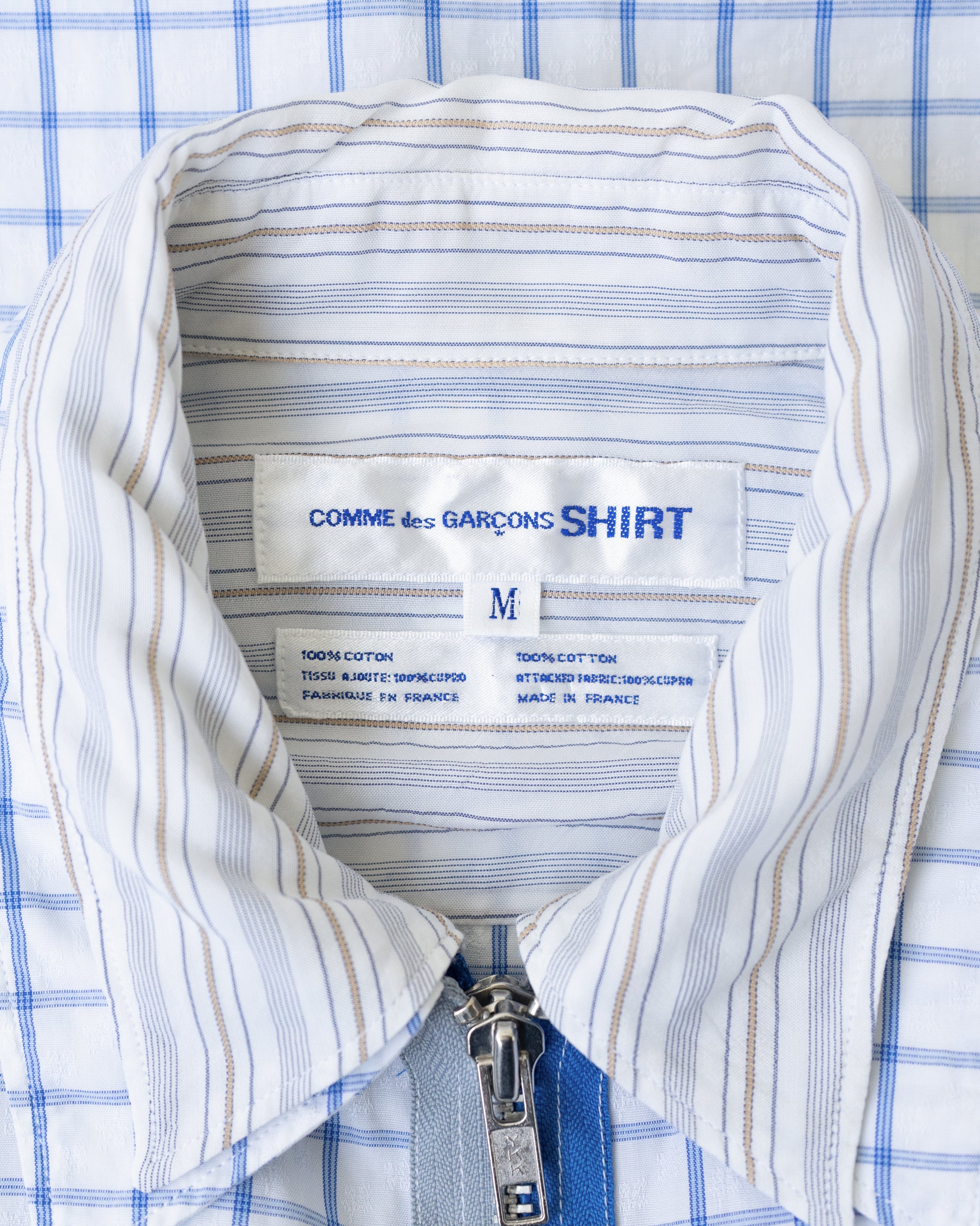 〈COMME des GARCONS SHIRT〉Short Sleeved Zip Shirt