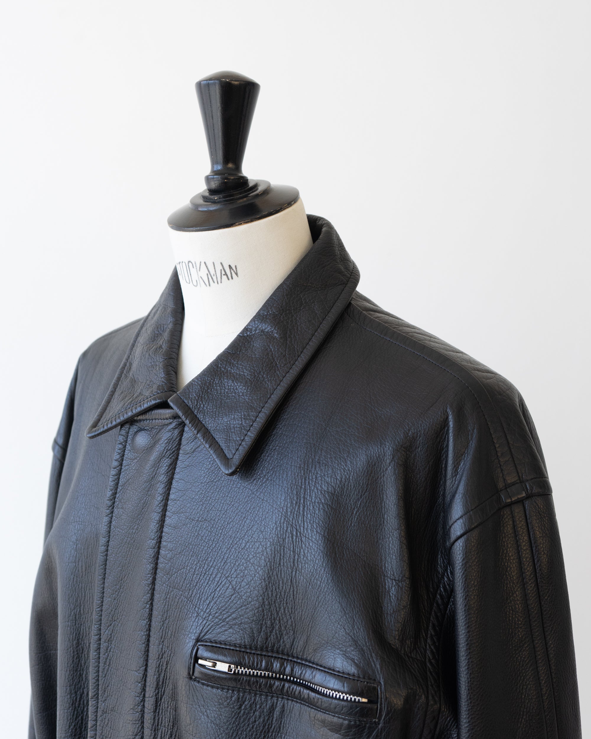 〈COMME des GARCONS HOMME〉Leather Belted Coat