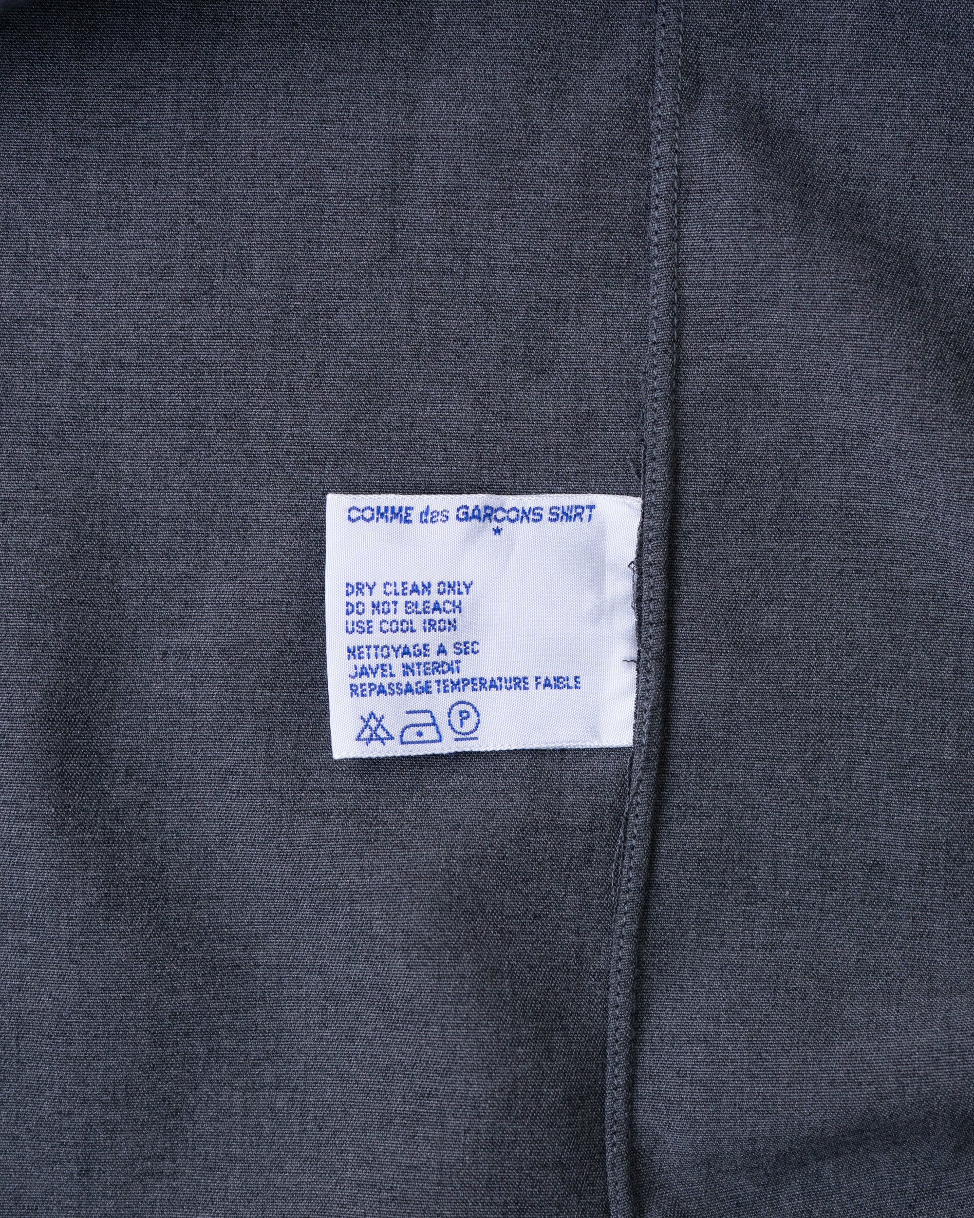 〈COMME des GARCONS SHIRT〉Half-Zip Shirt