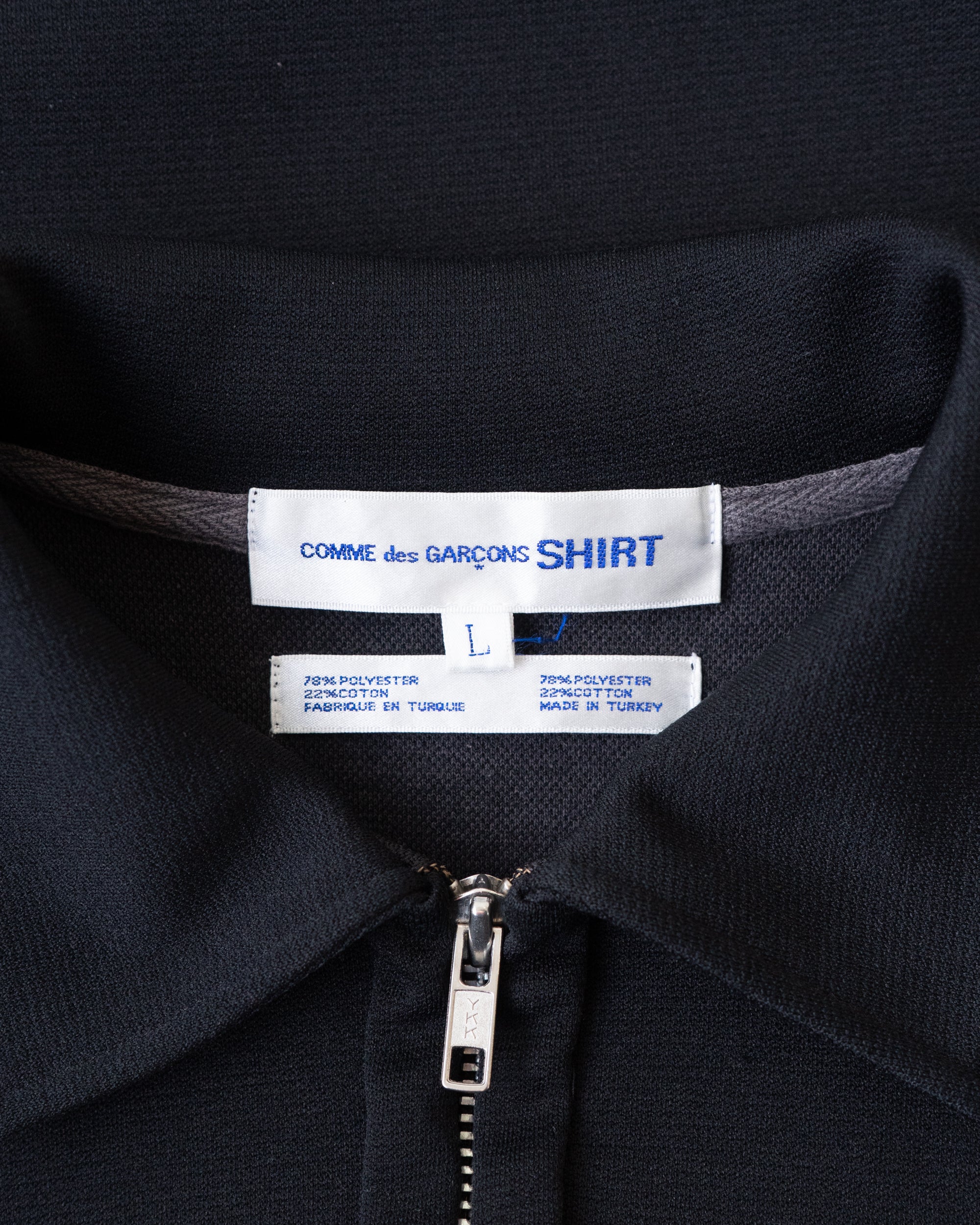 〈COMME des GARCONS SHIRT〉Collared pulluover AD2004