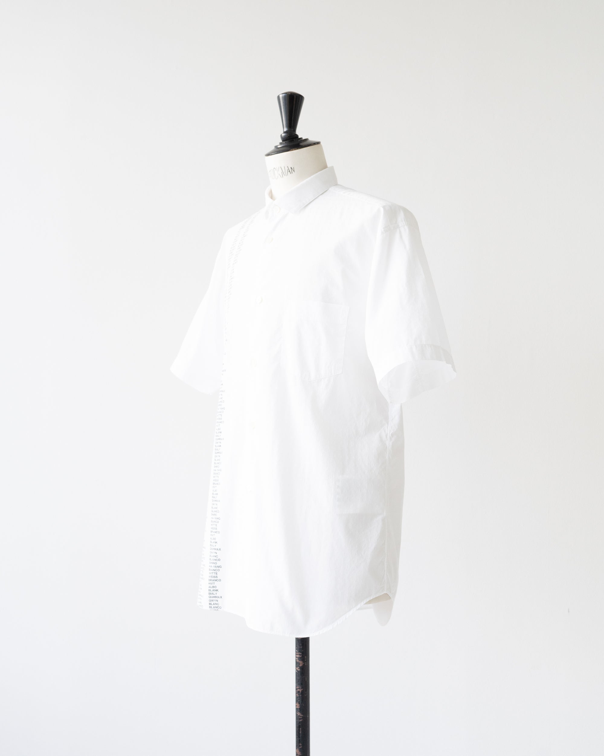 〈COMME des GARCONS SHIRT〉Dobie Logo Short-Sleeve Shirt