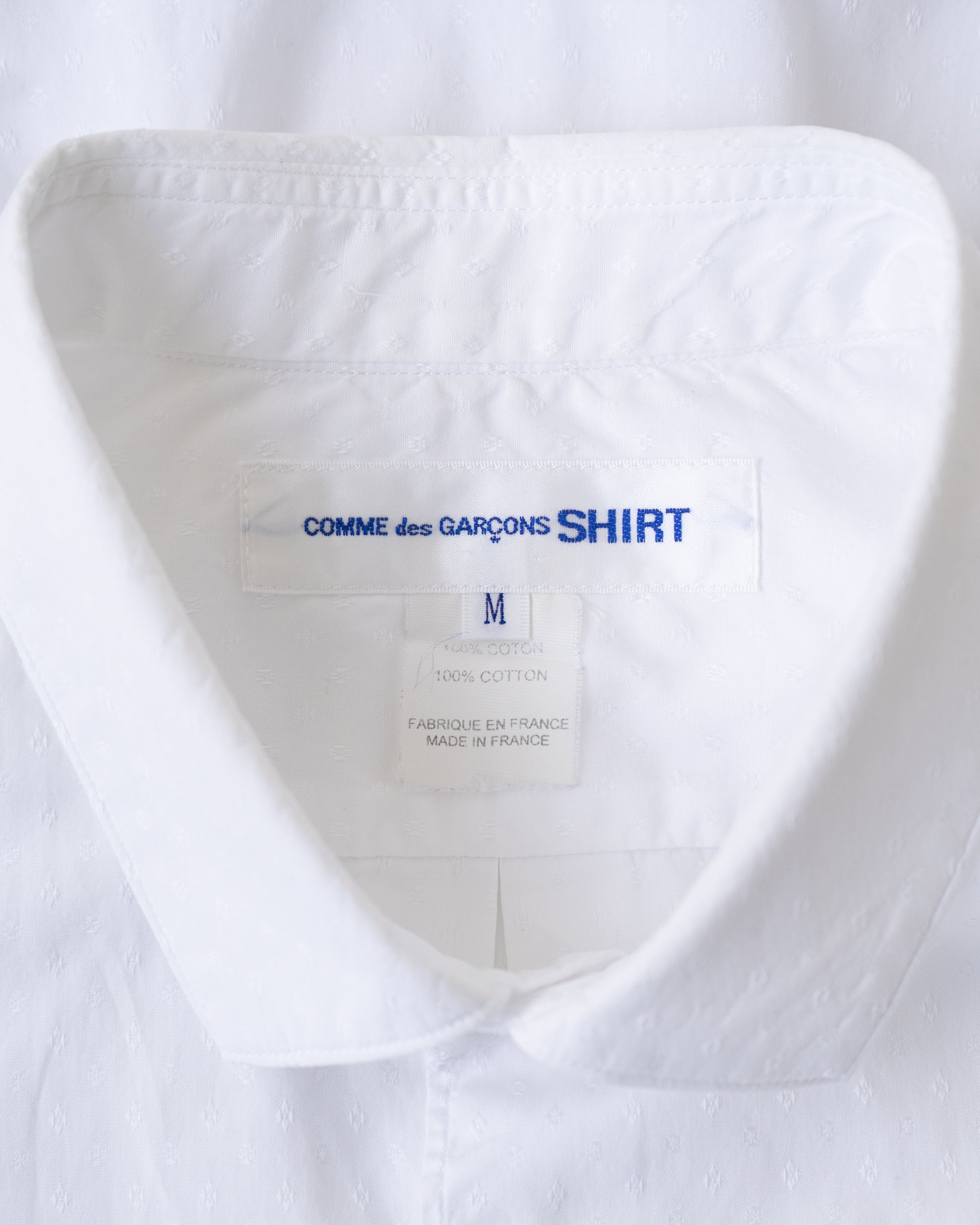 〈COMME des GARCONS SHIRT〉Dobie Logo Short-Sleeve Shirt