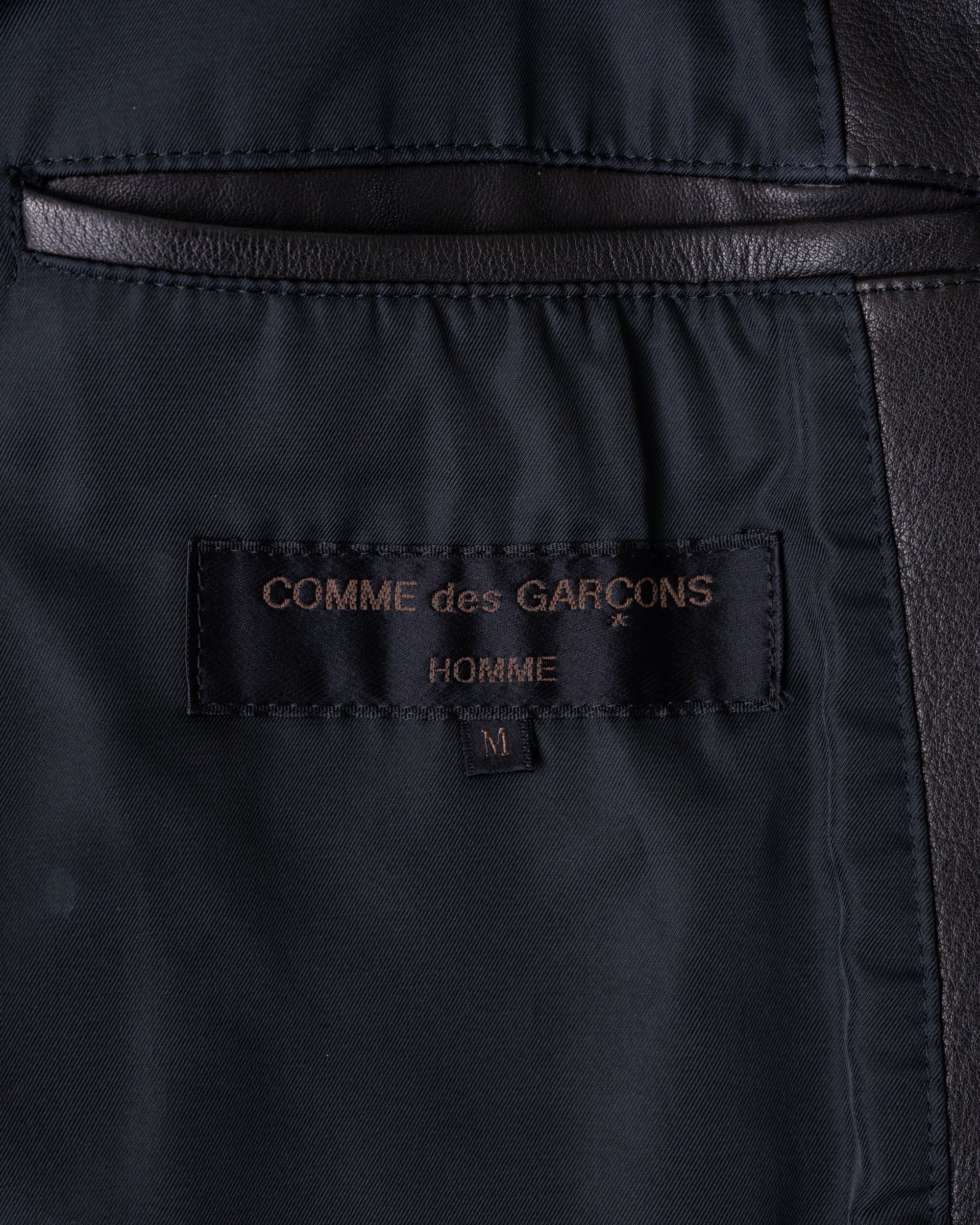 〈COMME des GARCONS〉Leather Jacket