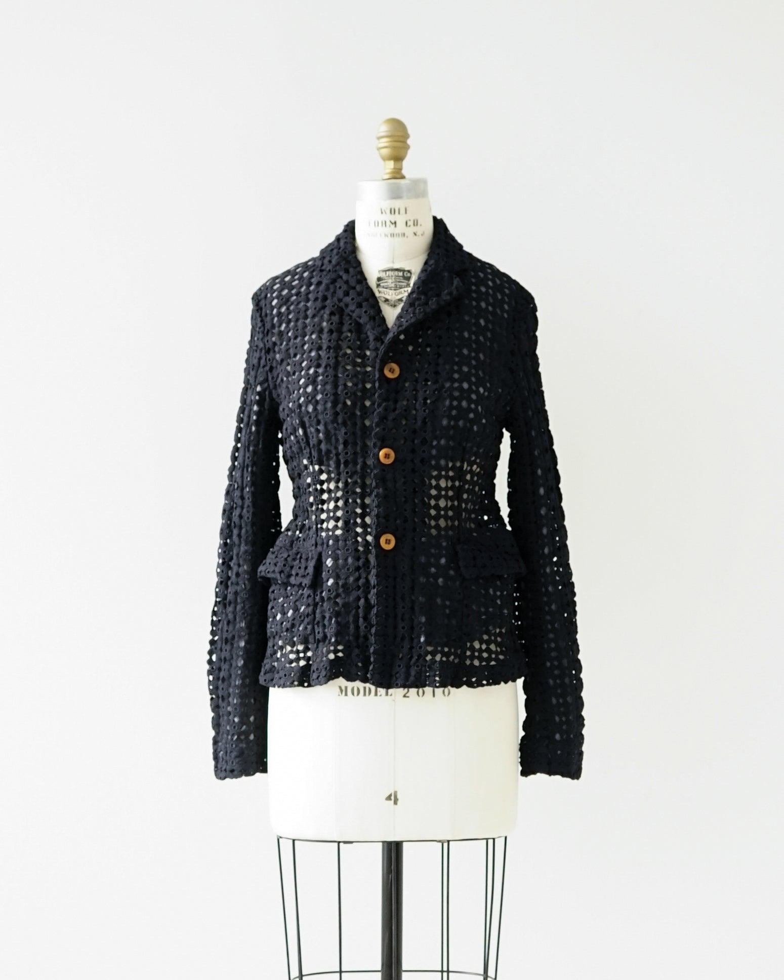 〈COMME des GARCONS COMME des GARCONS〉Crochet Jacket