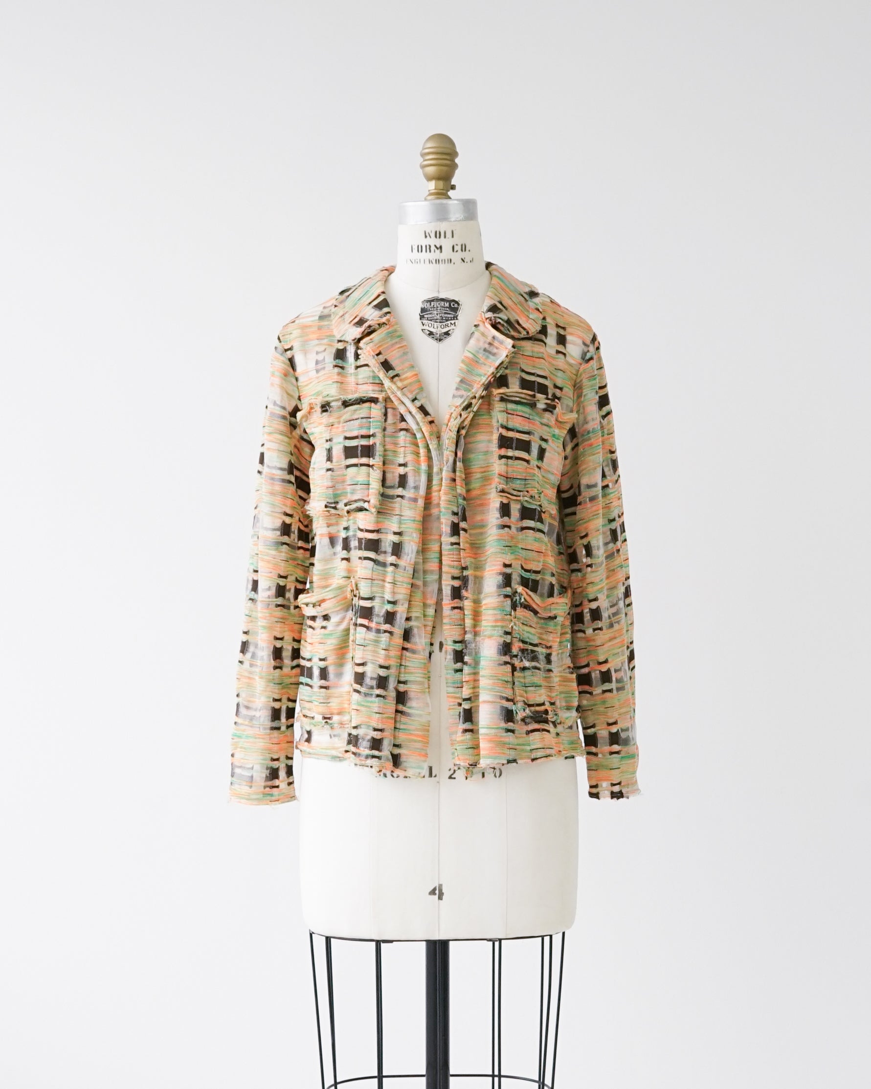 〈tricot COMME des GARCONS〉Sheer Jacket