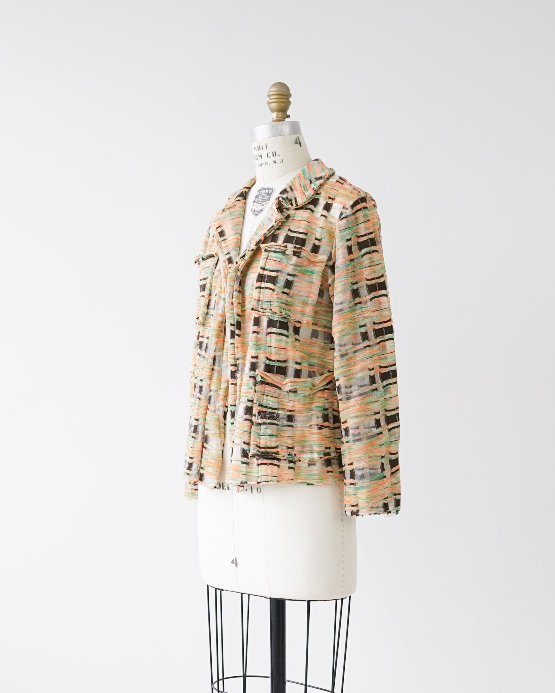 〈tricot COMME des GARCONS〉Sheer Jacket