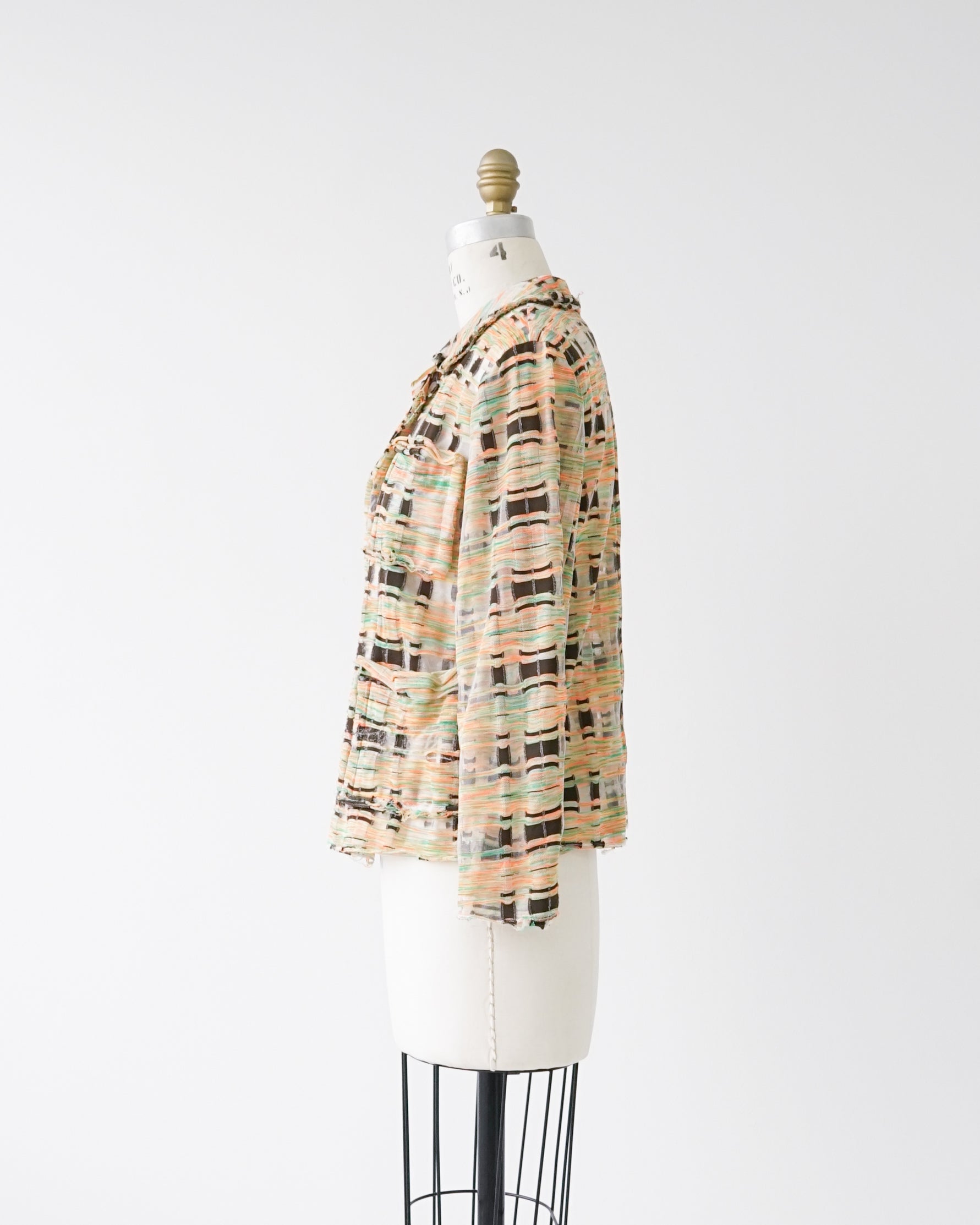 〈tricot COMME des GARCONS〉Sheer Jacket