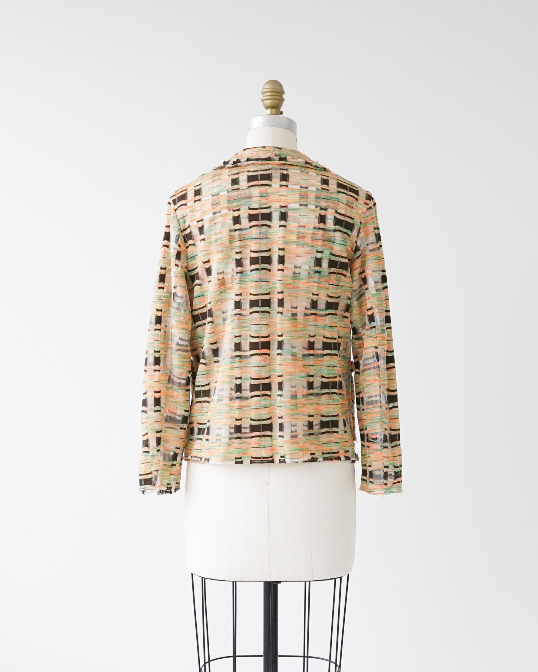 〈tricot COMME des GARCONS〉Sheer Jacket