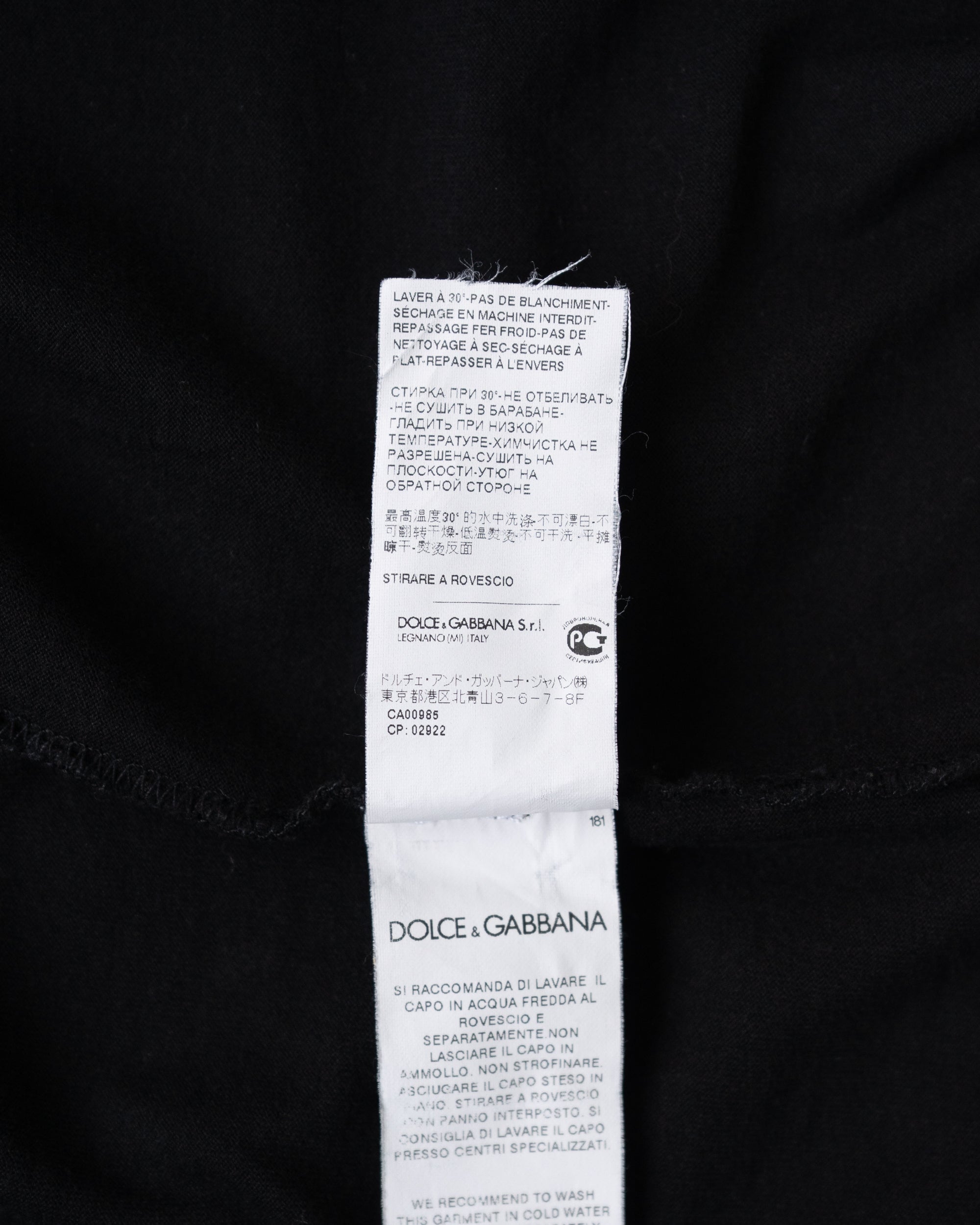 〈DOLCE & GABBANA〉Photo T‐shirt