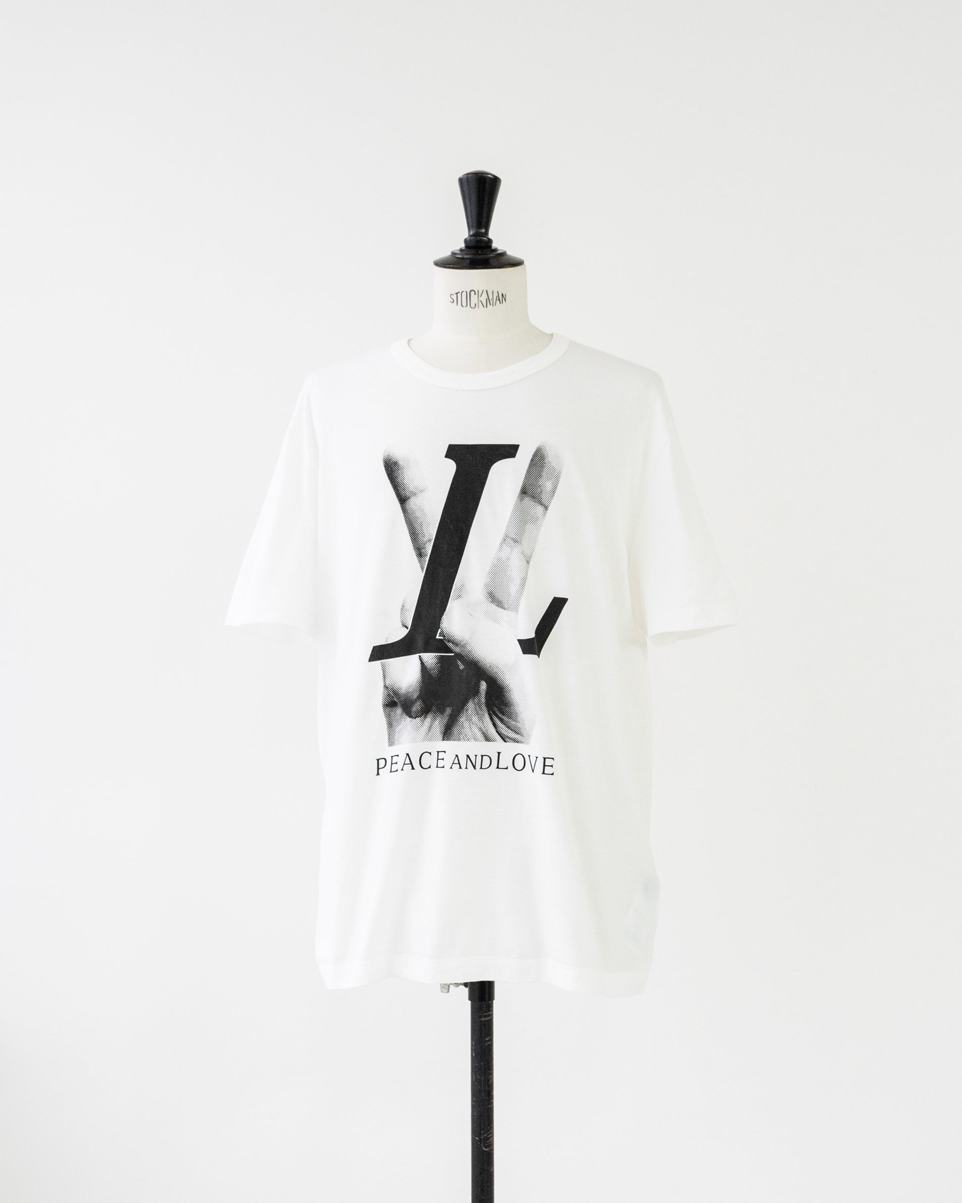 〈LOUIS VUITTON by Kim Jones〉PEACE AND LOVE T-shirt RM182 FMB HFY79W 18AW