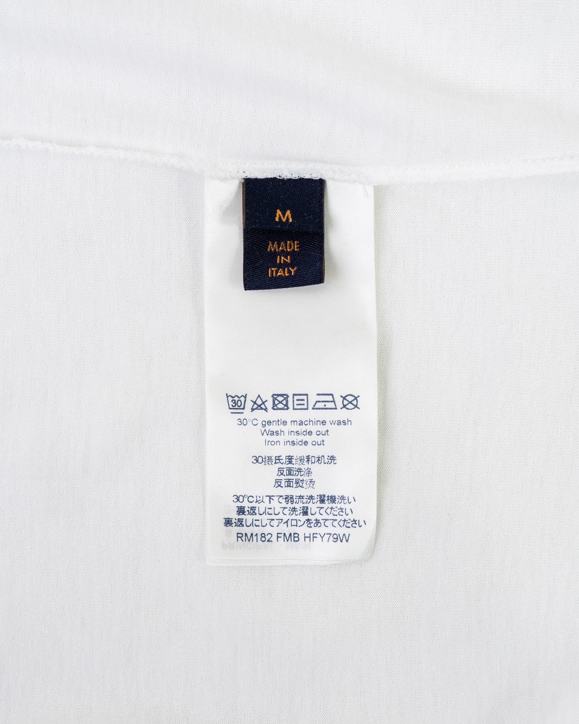 〈LOUIS VUITTON by Kim Jones〉PEACE AND LOVE T-shirt RM182 FMB HFY79W 18AW