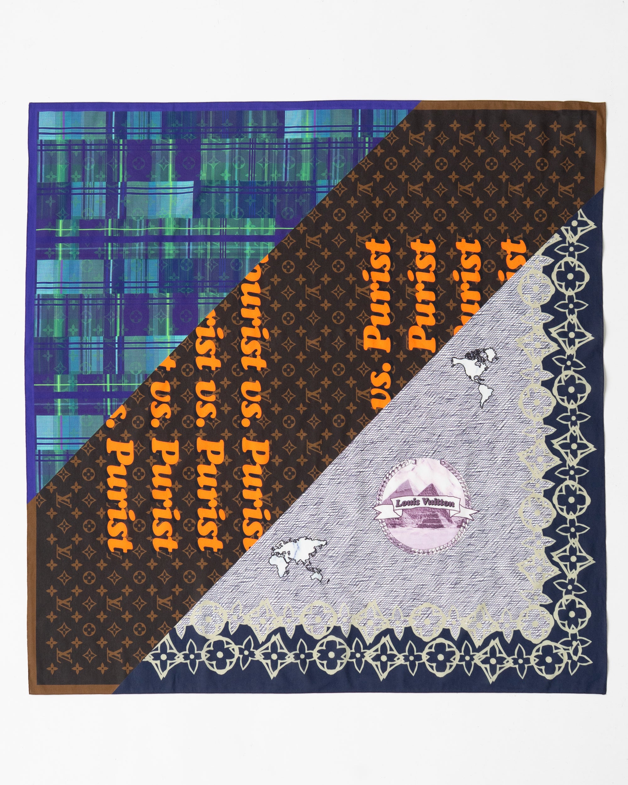 〈LOUIS VUITTON by Virgil Abloh〉LV Collage Bandana