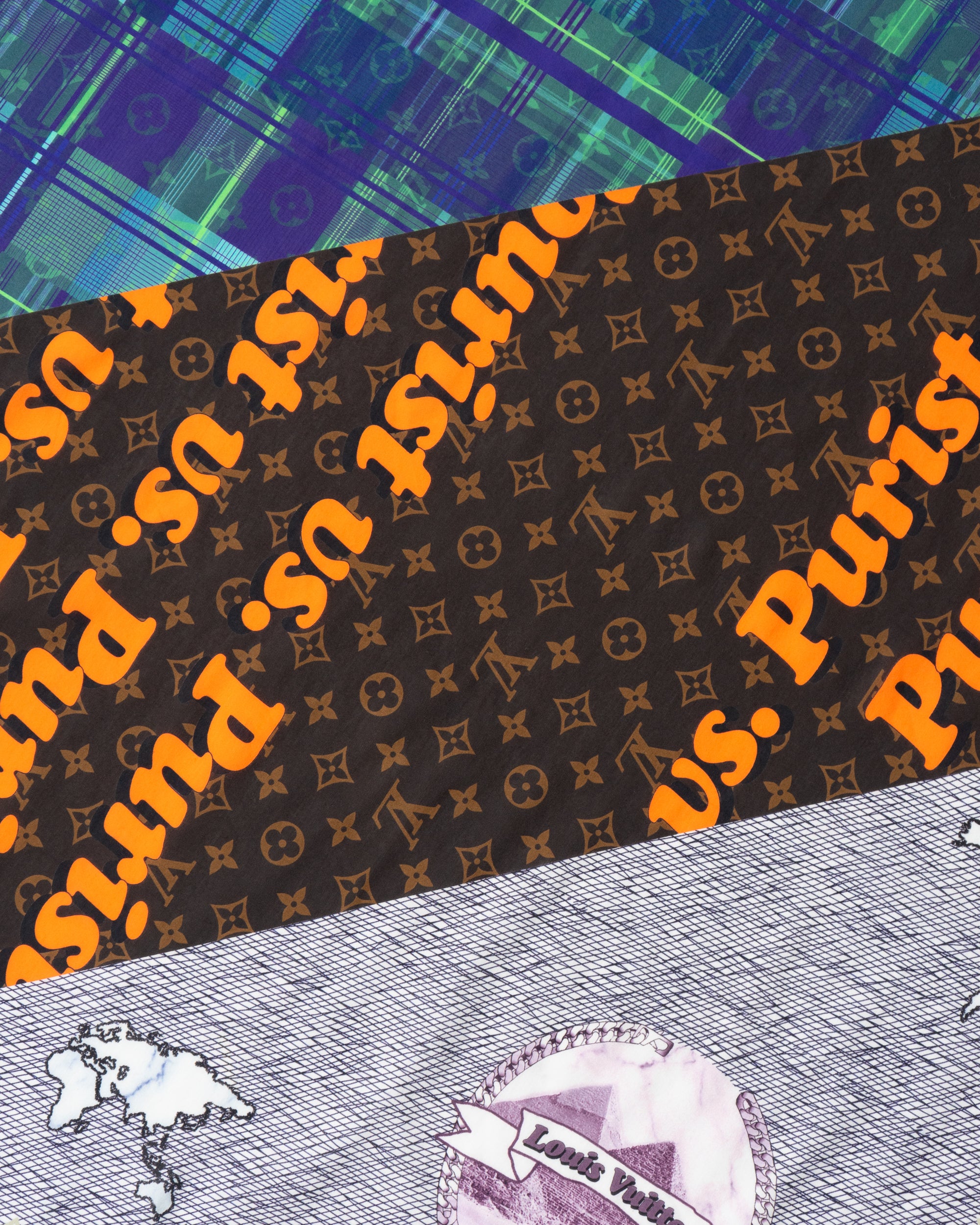 〈LOUIS VUITTON by Virgil Abloh〉LV Collage Bandana