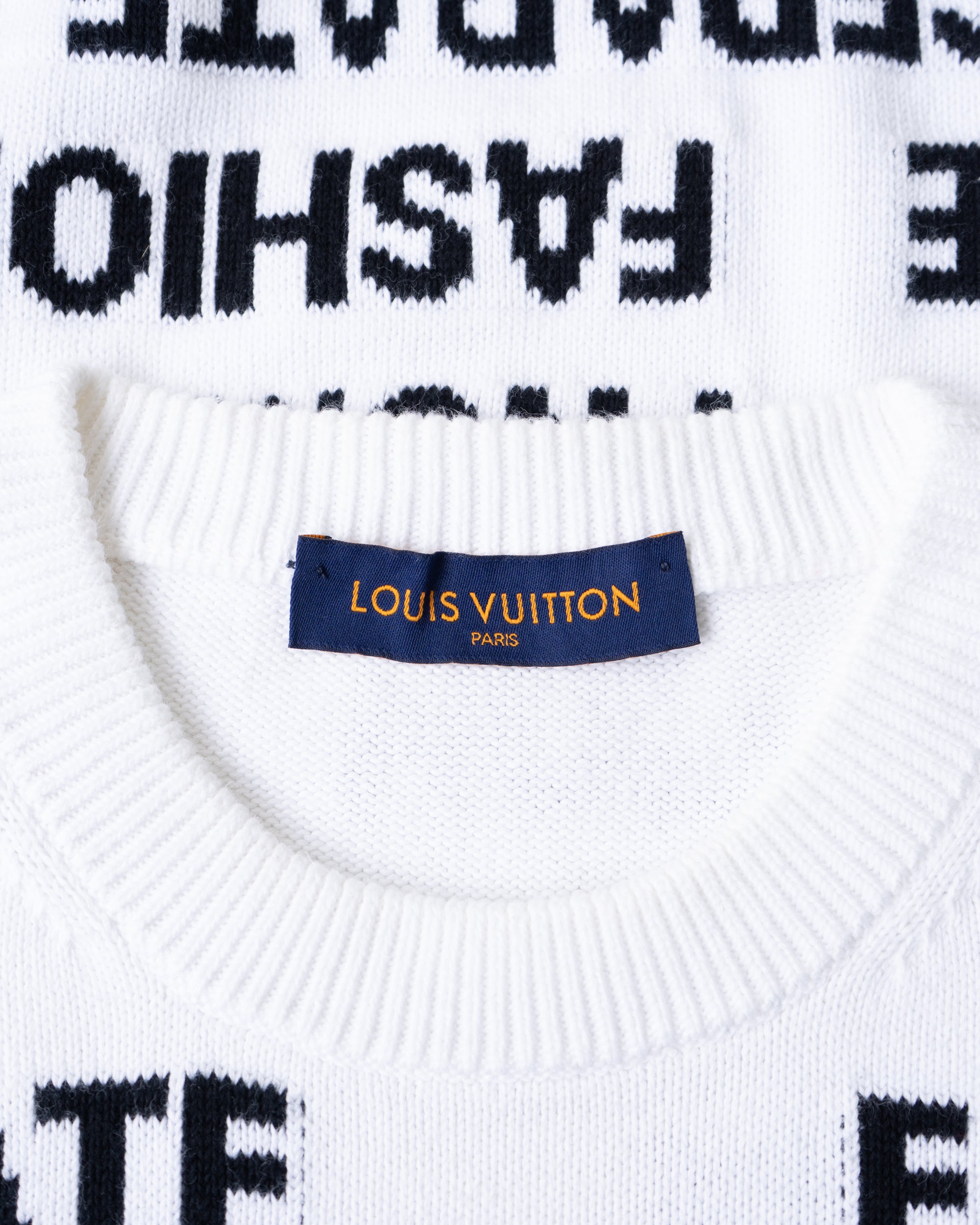 〈LOUIS VUITTON by Virgil Abloh〉Cotton Sweater RM212M USO HLN06W