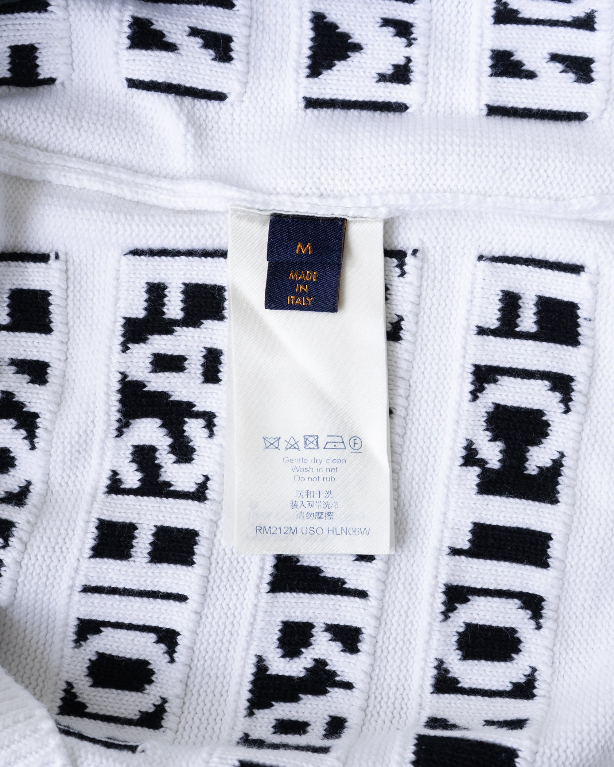〈LOUIS VUITTON by Virgil Abloh〉Cotton Sweater RM212M USO HLN06W