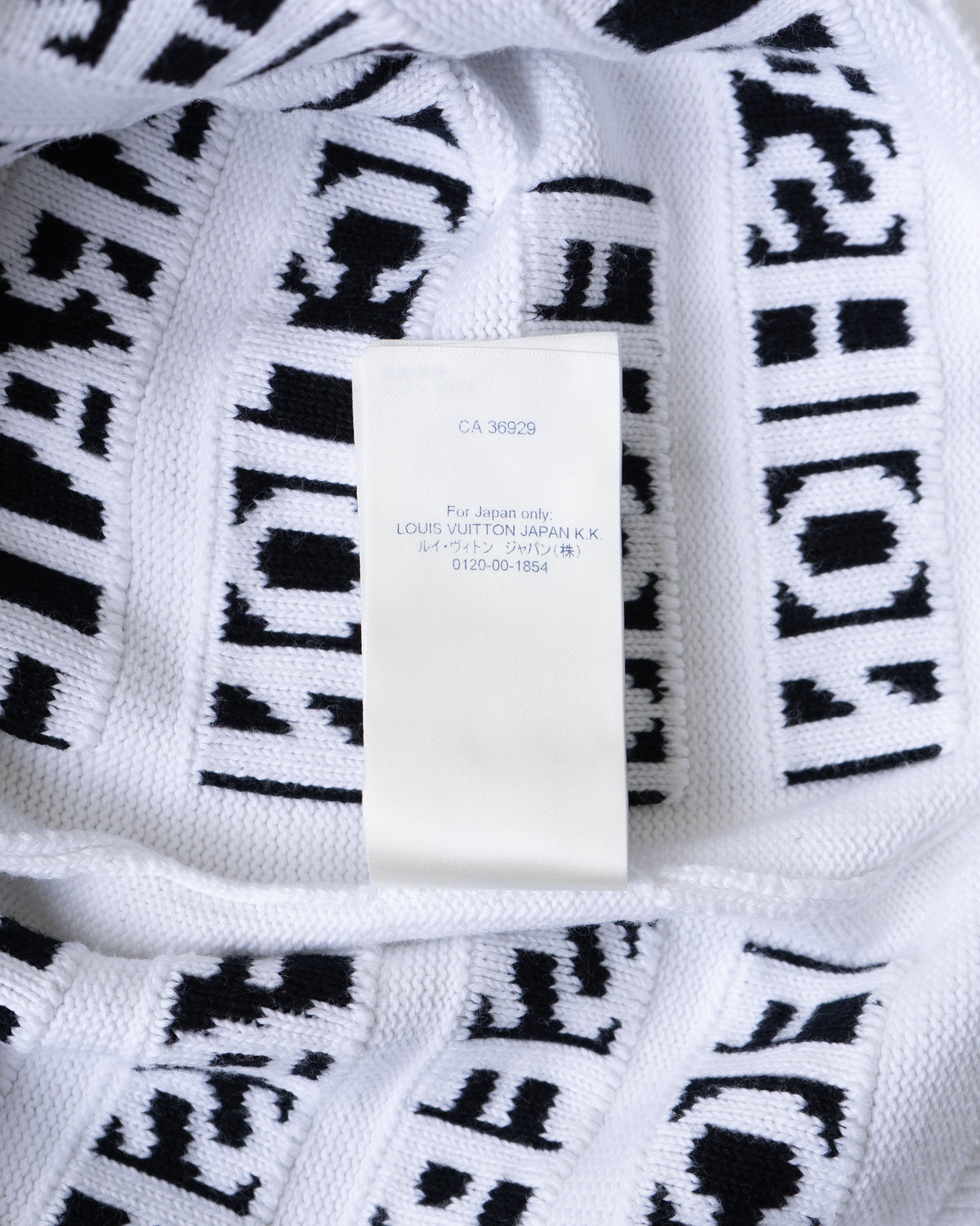 〈LOUIS VUITTON by Virgil Abloh〉Cotton Sweater RM212M USO HLN06W