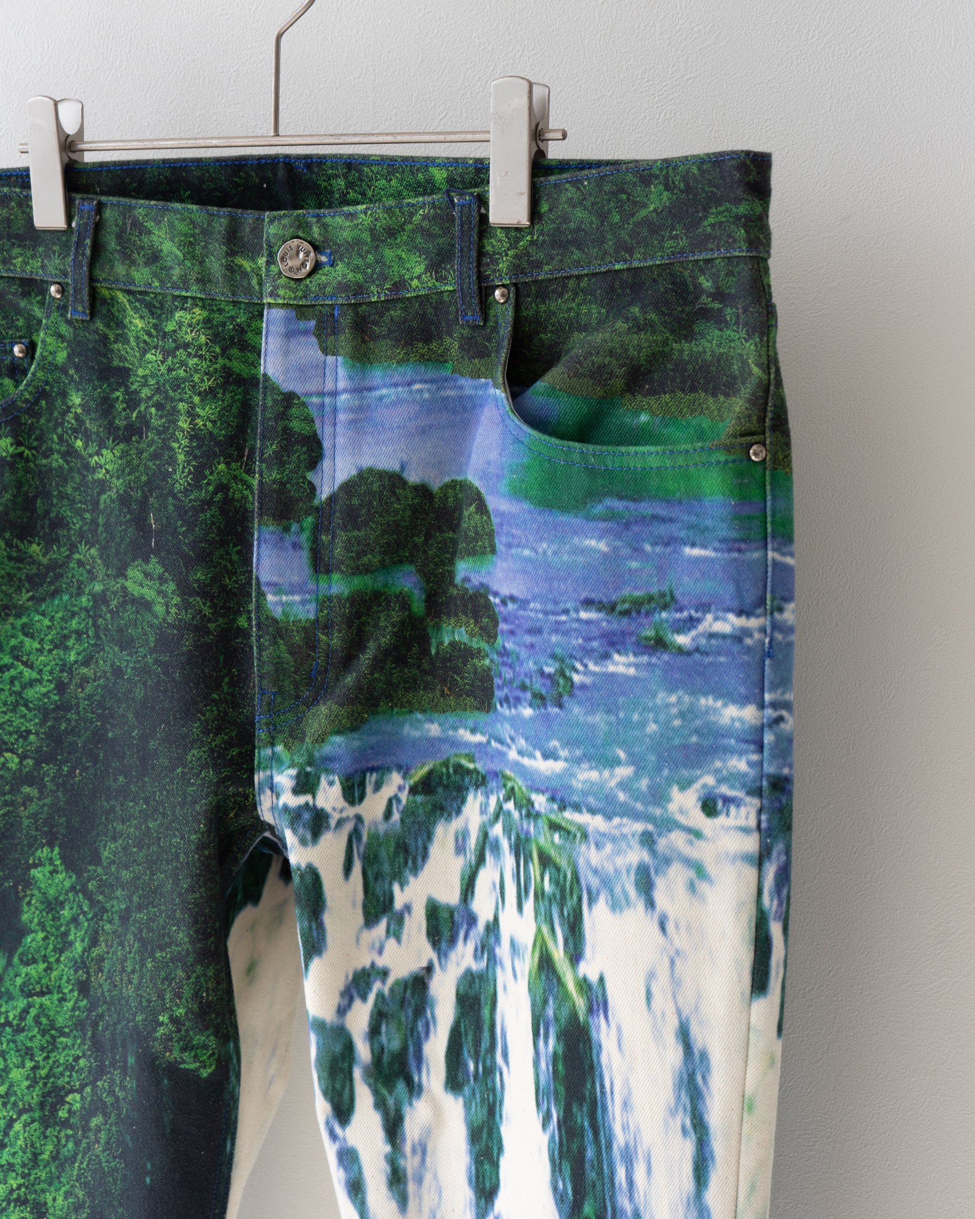 〈LOUIS VUITTON by Virgil Abloh〉Patterned Denim Pants RM221 J85 HMD72W