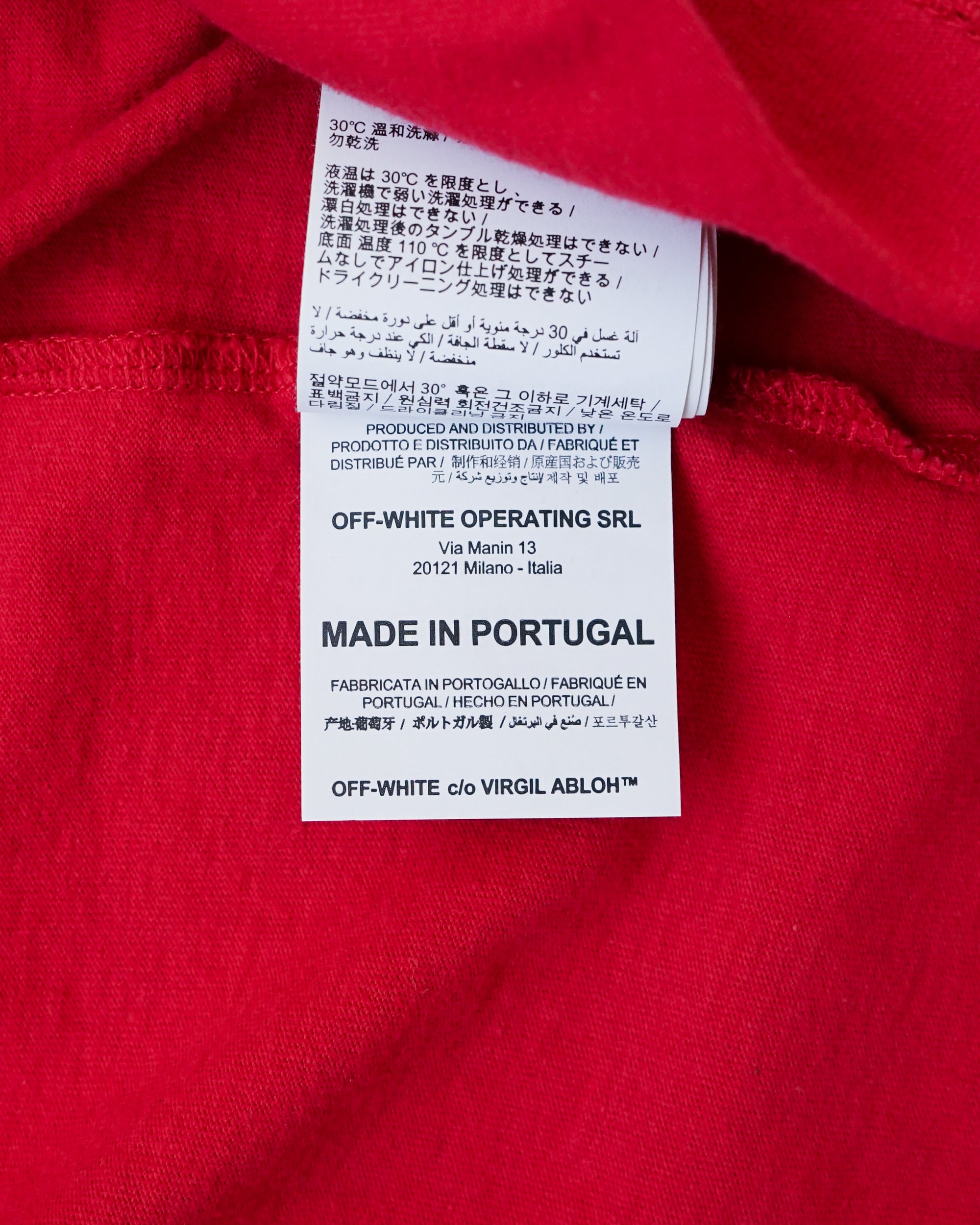 〈OFF-WHITE by Virgil Abloh〉T‐shirt