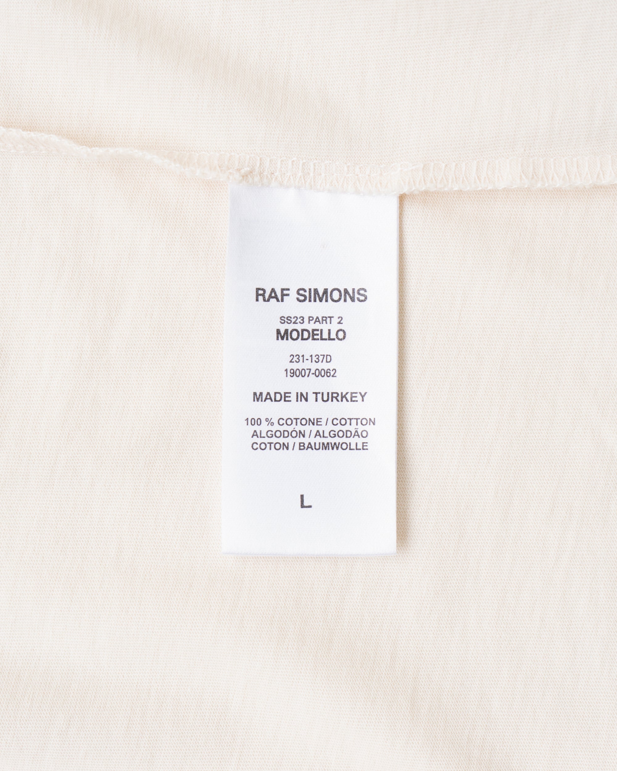 〈RAF SIMONS〉T-shirt