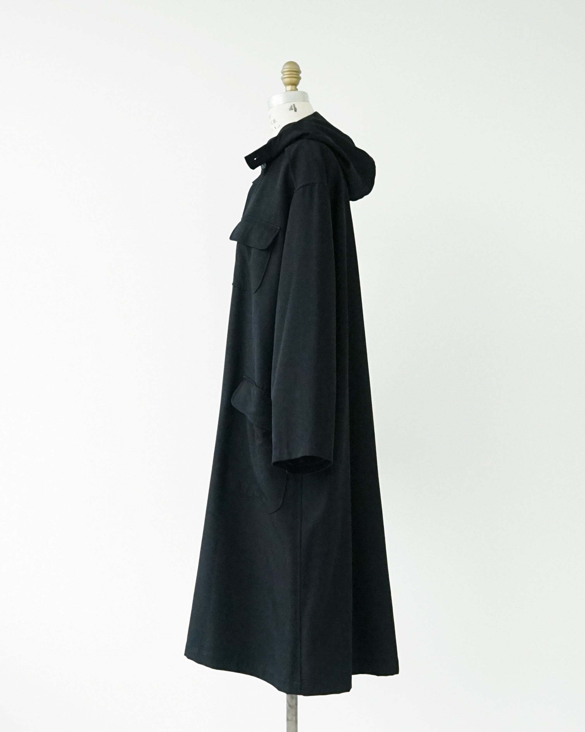 〈Yohji Yamamoto〉Wool Gabardine Belted Coat
