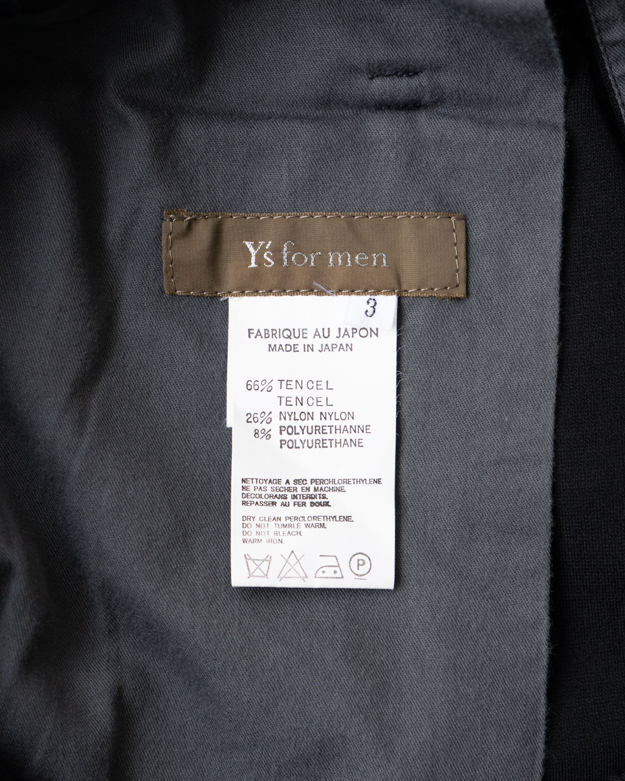 〈Y's for men〉Jersey Pants